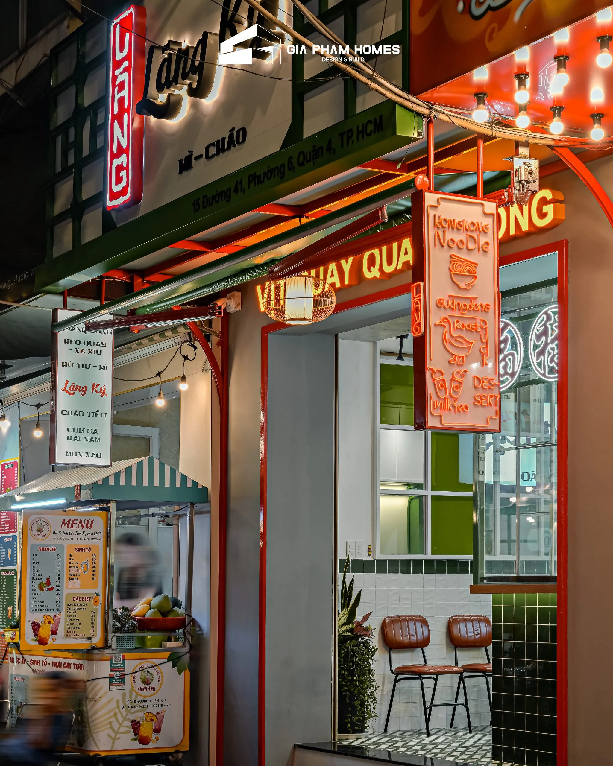Thiết Kế - Thi Công Hoàn Thiện Nhà hàng Lãng Ký Mì Gia