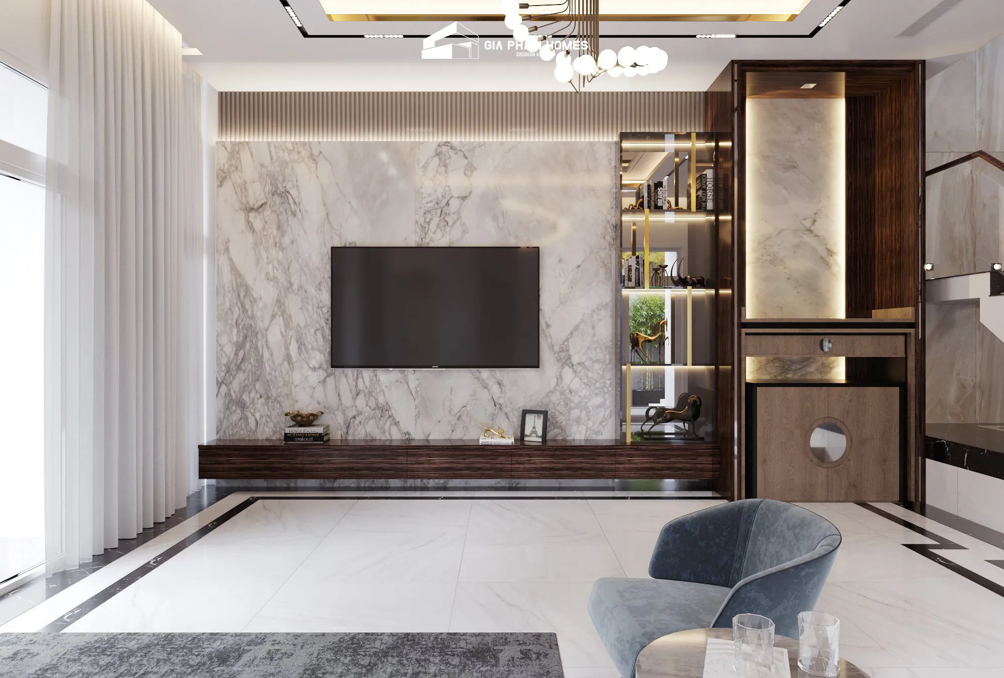 Lâm Gia Villa: Thiết kế Nội thất - 1 | THI CÔNG XÂY DỰNG - SẢN XUẤT, LẮP ĐẶT NỘI THẤT: NHÀ Ở, VĂN PHÒNG, KHÁCH SẠN... - GIA PHAM HOMES Design & Construction
