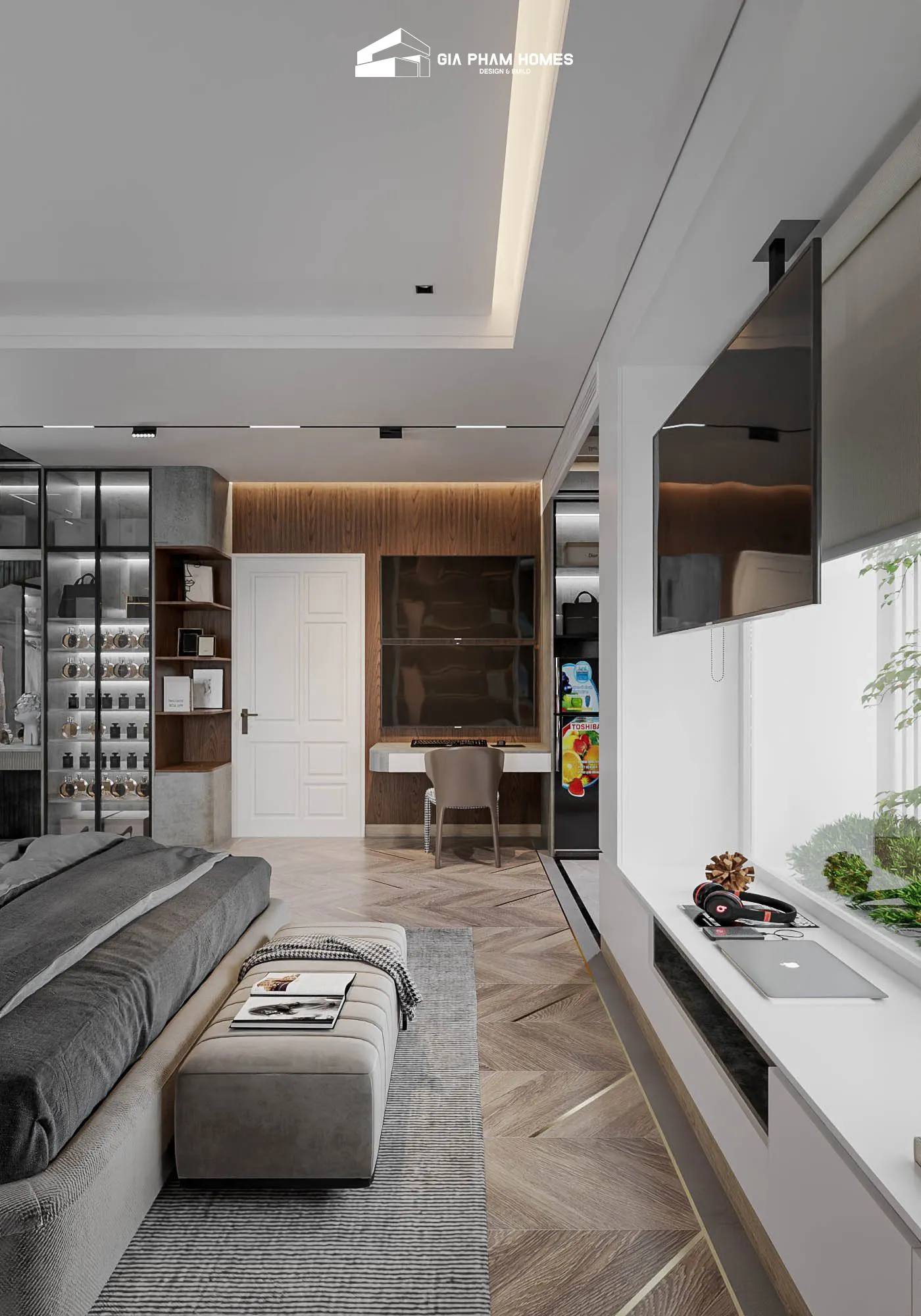 Lâm Gia Villa: Thiết kế Nội thất - 12 | THI CÔNG XÂY DỰNG - SẢN XUẤT, LẮP ĐẶT NỘI THẤT: NHÀ Ở, VĂN PHÒNG, KHÁCH SẠN... - GIA PHAM HOMES Design & Construction