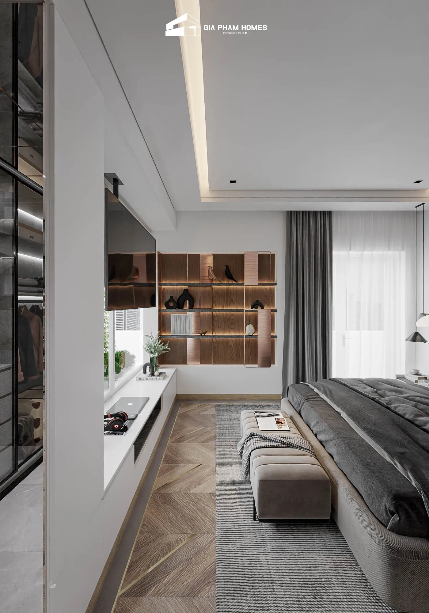 Lâm Gia Villa: Thiết kế Nội thất - 13 | THI CÔNG XÂY DỰNG - SẢN XUẤT, LẮP ĐẶT NỘI THẤT: NHÀ Ở, VĂN PHÒNG, KHÁCH SẠN... - GIA PHAM HOMES Design & Construction