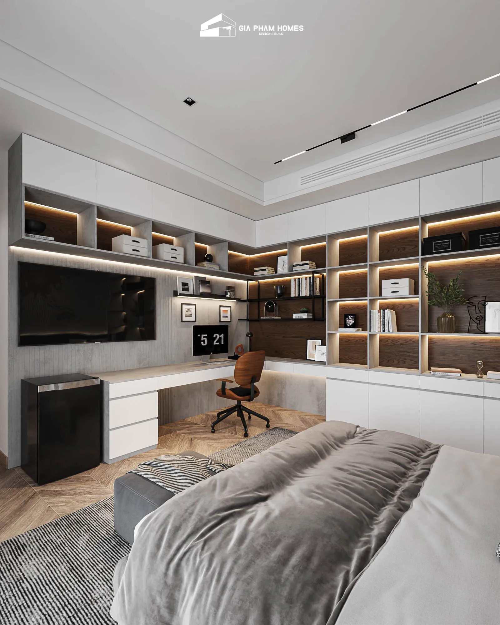 Lâm Gia Villa: Thiết kế Nội thất - 29 | THI CÔNG XÂY DỰNG - SẢN XUẤT, LẮP ĐẶT NỘI THẤT: NHÀ Ở, VĂN PHÒNG, KHÁCH SẠN... - GIA PHAM HOMES Design & Construction