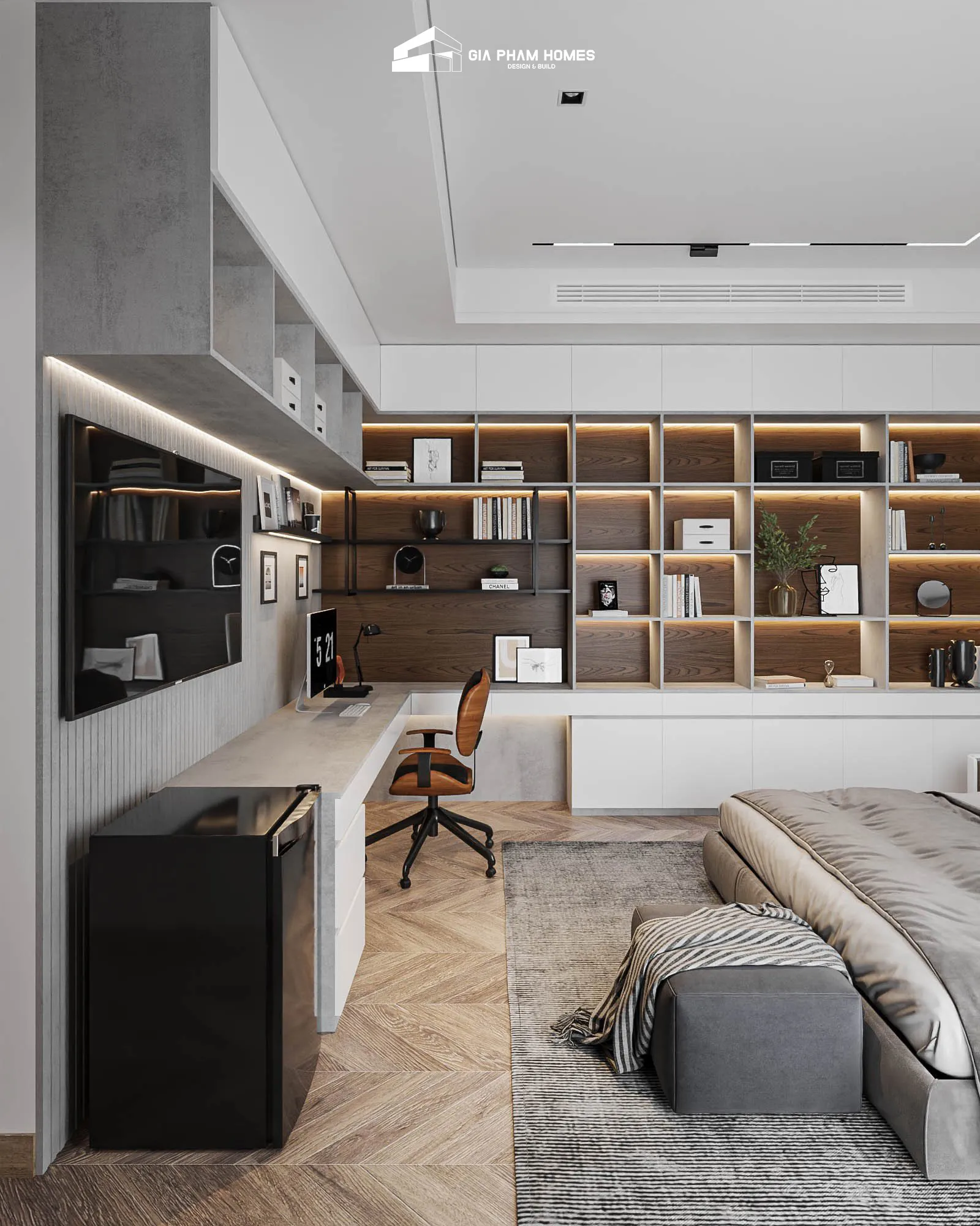 Lâm Gia Villa: Thiết kế Nội thất - 27 | THI CÔNG XÂY DỰNG - SẢN XUẤT, LẮP ĐẶT NỘI THẤT: NHÀ Ở, VĂN PHÒNG, KHÁCH SẠN... - GIA PHAM HOMES Design & Construction