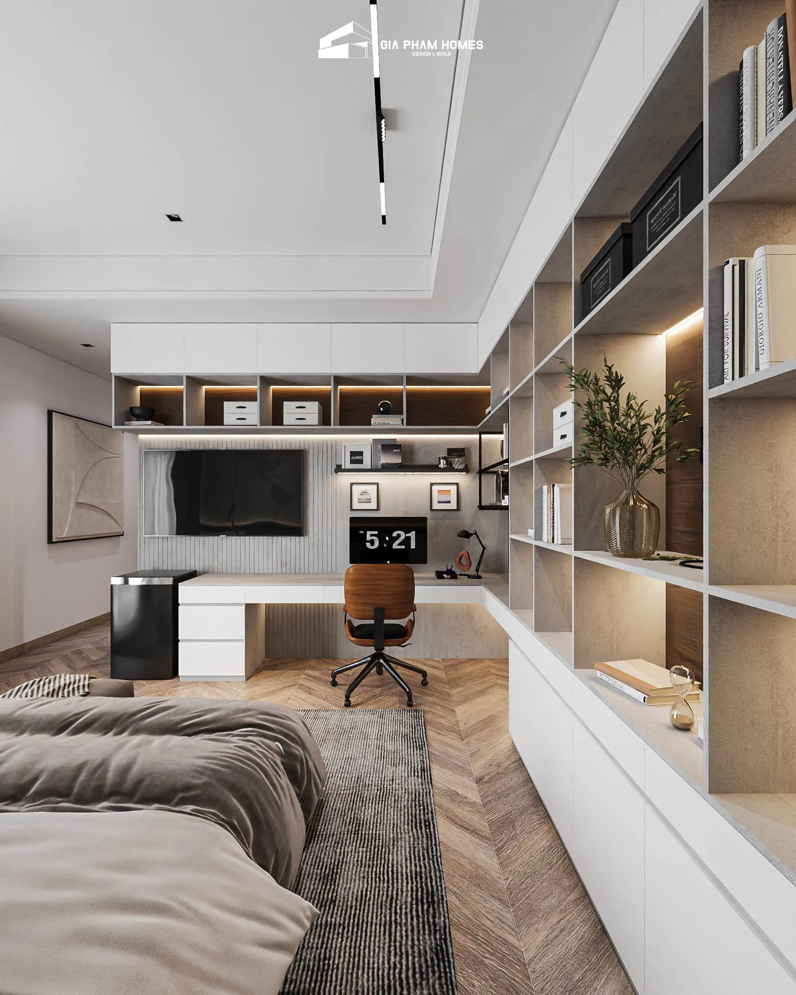 Lâm Gia Villa: Thiết kế Nội thất - 26 | THI CÔNG XÂY DỰNG - SẢN XUẤT, LẮP ĐẶT NỘI THẤT: NHÀ Ở, VĂN PHÒNG, KHÁCH SẠN... - GIA PHAM HOMES Design & Construction