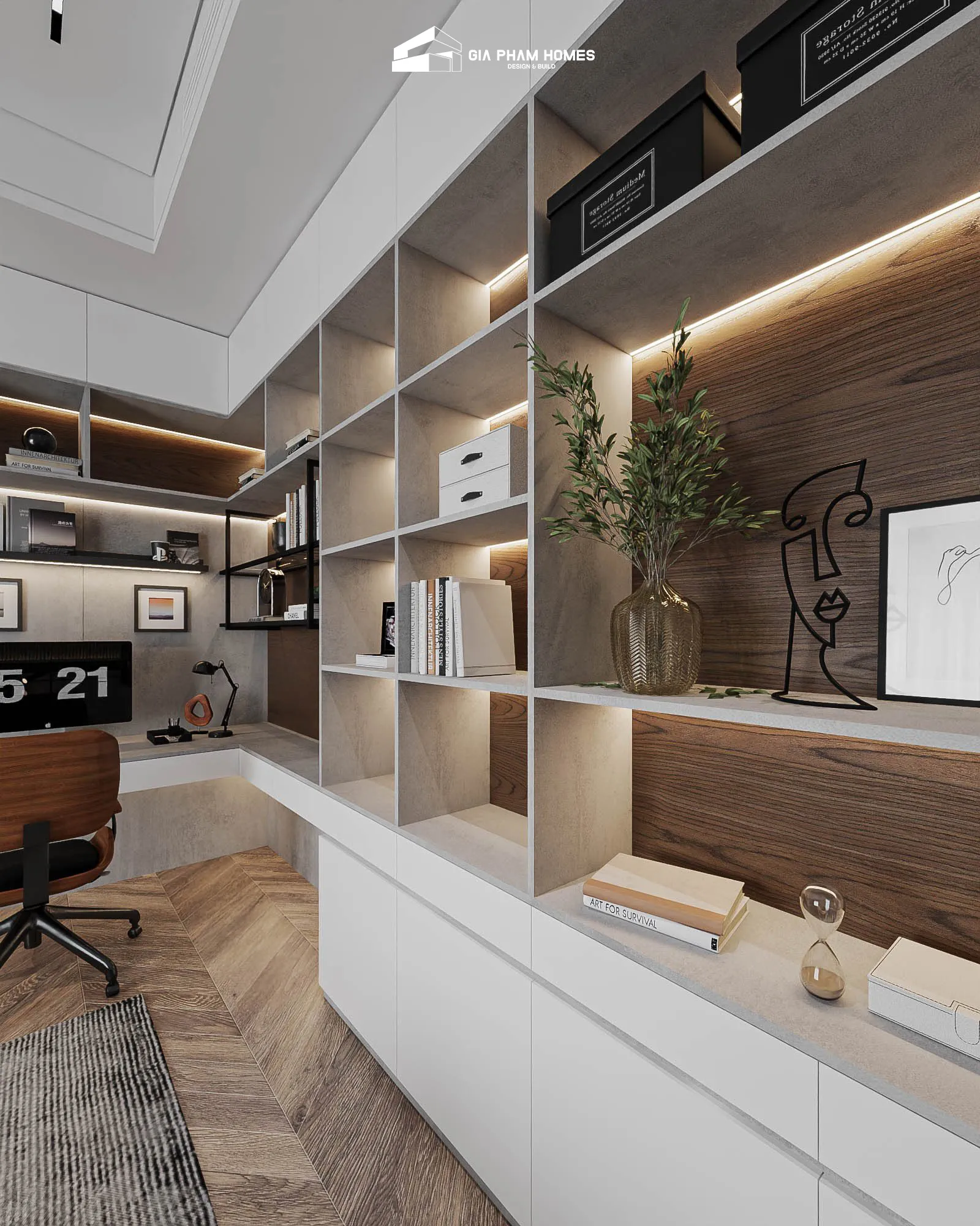 Lâm Gia Villa: Thiết kế Nội thất - 28 | THI CÔNG XÂY DỰNG - SẢN XUẤT, LẮP ĐẶT NỘI THẤT: NHÀ Ở, VĂN PHÒNG, KHÁCH SẠN... - GIA PHAM HOMES Design & Construction