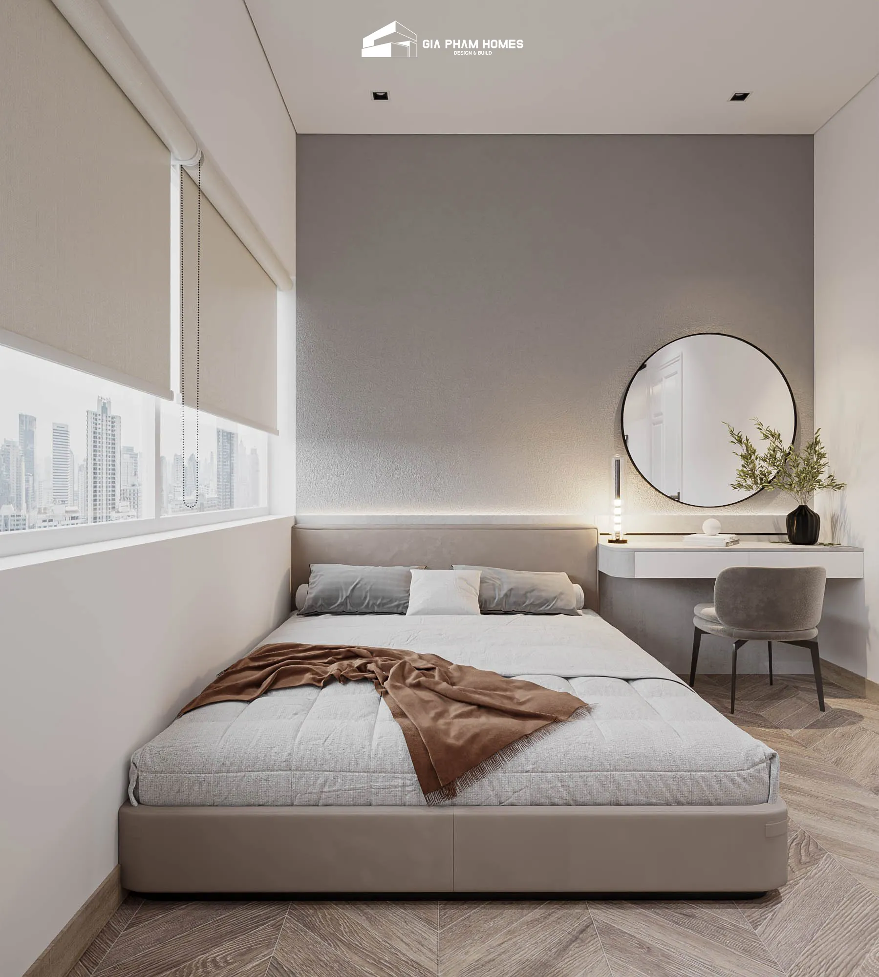 Lâm Gia Villa: Thiết kế Nội thất - 37 | THI CÔNG XÂY DỰNG - SẢN XUẤT, LẮP ĐẶT NỘI THẤT: NHÀ Ở, VĂN PHÒNG, KHÁCH SẠN... - GIA PHAM HOMES Design & Construction