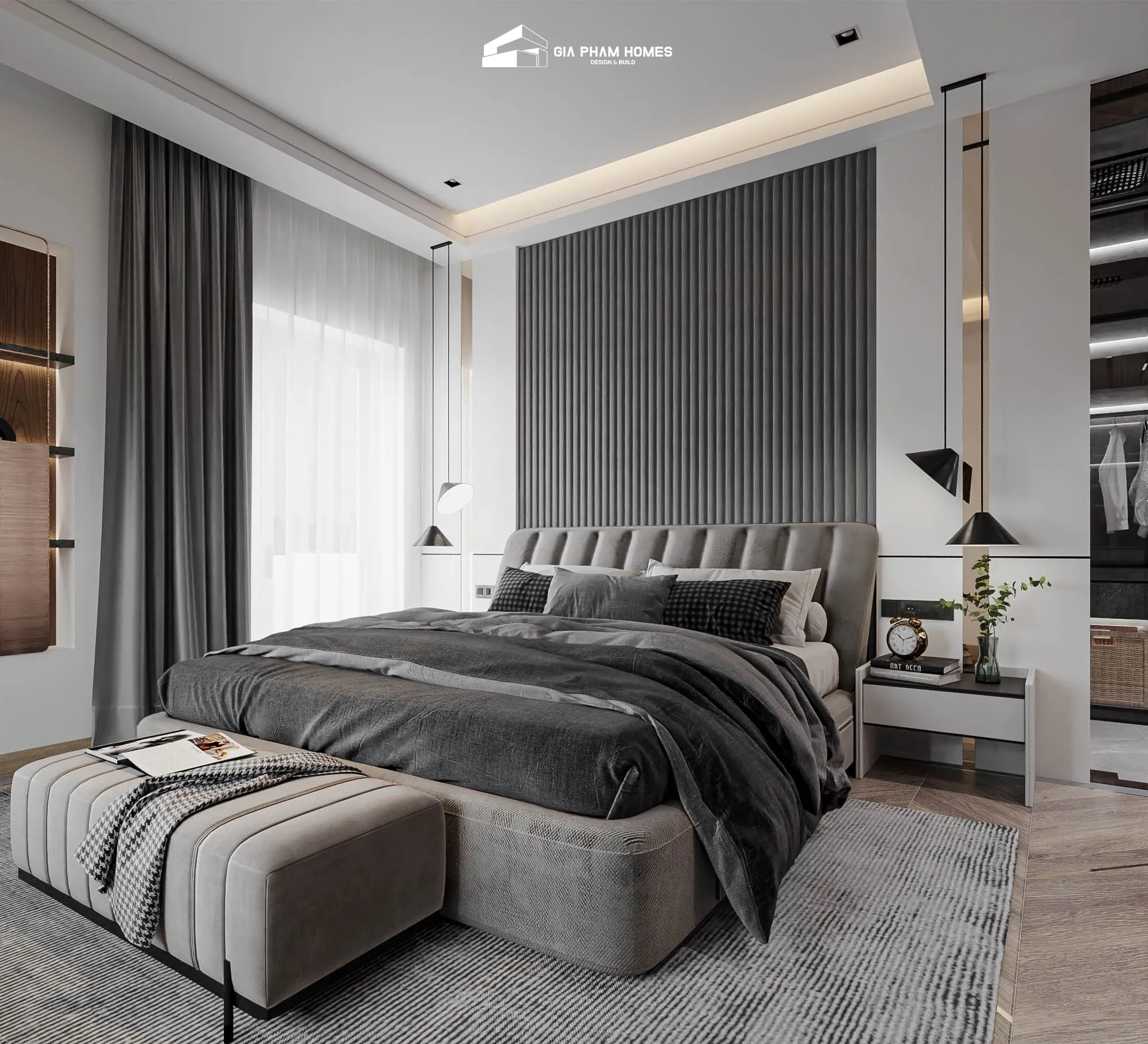 Lâm Gia Villa: Thiết kế Nội thất - 9 | THI CÔNG XÂY DỰNG - SẢN XUẤT, LẮP ĐẶT NỘI THẤT: NHÀ Ở, VĂN PHÒNG, KHÁCH SẠN... - GIA PHAM HOMES Design & Construction