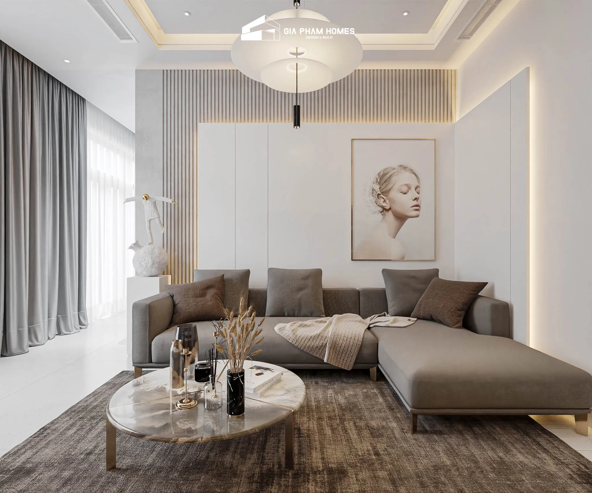 Nhà phố Anh Lĩnh - Đồng Nai - 2 | THI CÔNG XÂY DỰNG - SẢN XUẤT, LẮP ĐẶT NỘI THẤT: NHÀ Ở, VĂN PHÒNG, KHÁCH SẠN... - GIA PHAM HOMES Design & Construction
