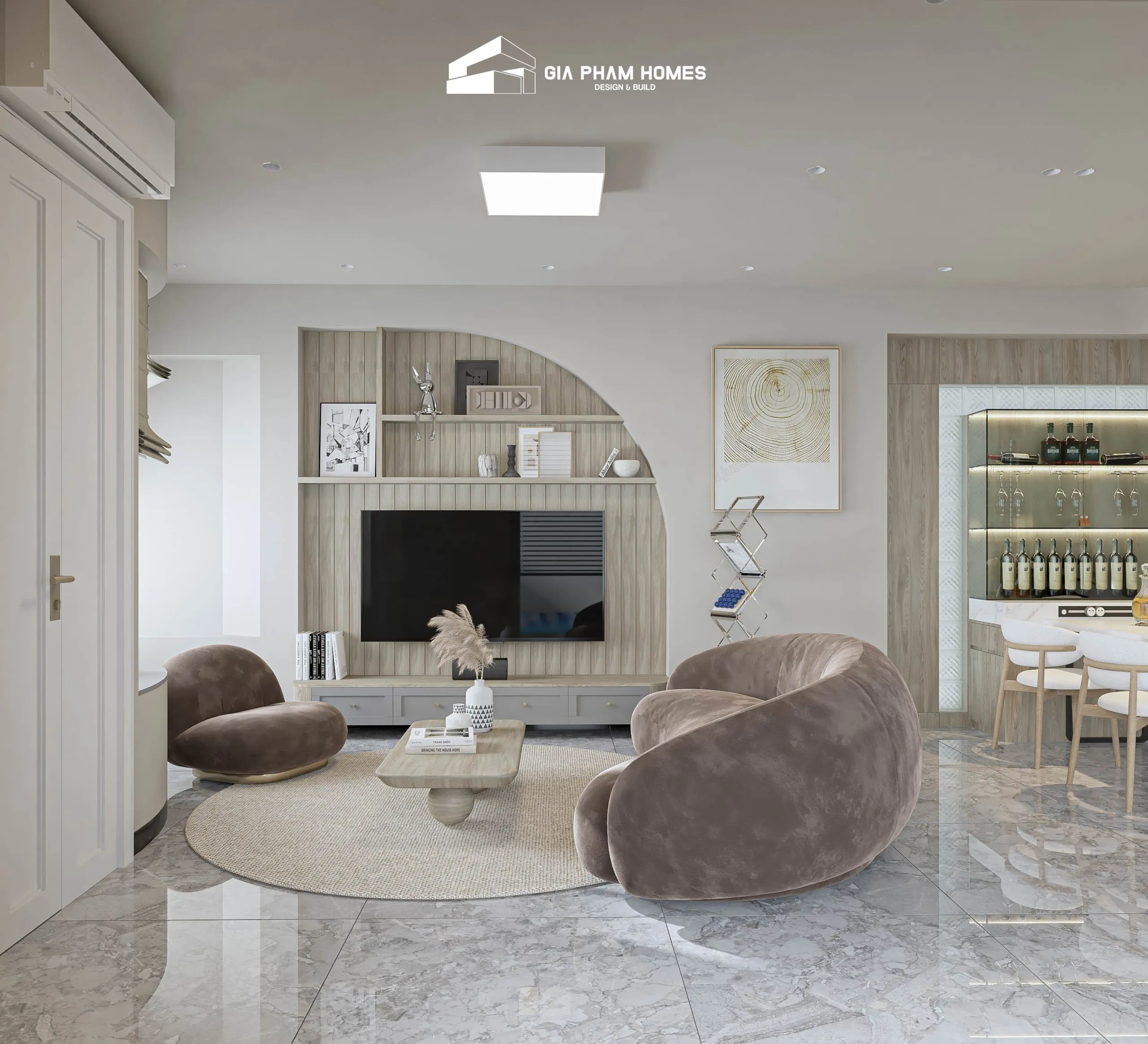 Biệt thự Phú Nhuận Villa - 2 | THI CÔNG XÂY DỰNG - SẢN XUẤT, LẮP ĐẶT NỘI THẤT: NHÀ Ở, VĂN PHÒNG, KHÁCH SẠN... - GIA PHAM HOMES Design & Construction