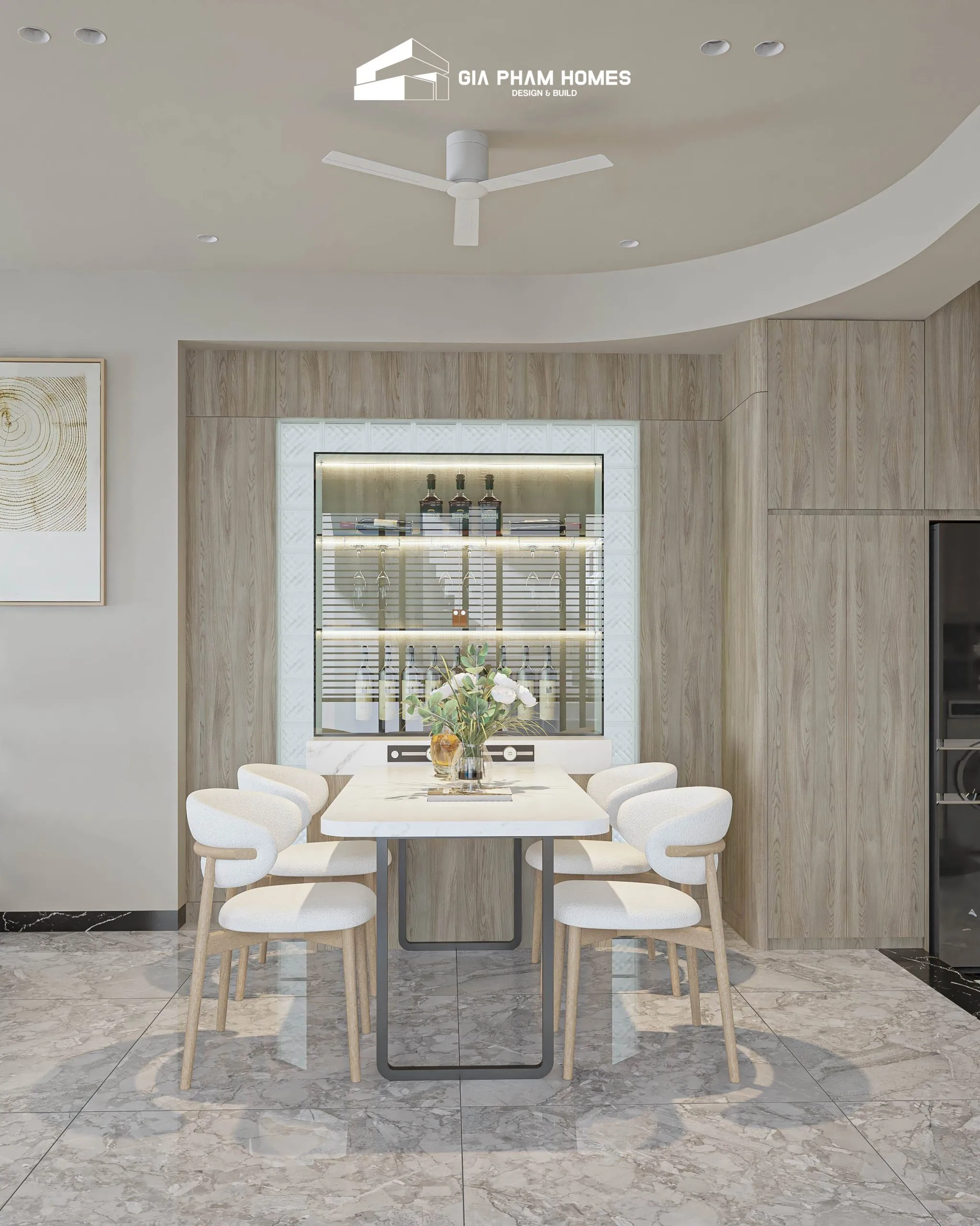 Biệt thự Phú Nhuận Villa - 9 | THI CÔNG XÂY DỰNG - SẢN XUẤT, LẮP ĐẶT NỘI THẤT: NHÀ Ở, VĂN PHÒNG, KHÁCH SẠN... - GIA PHAM HOMES Design & Construction