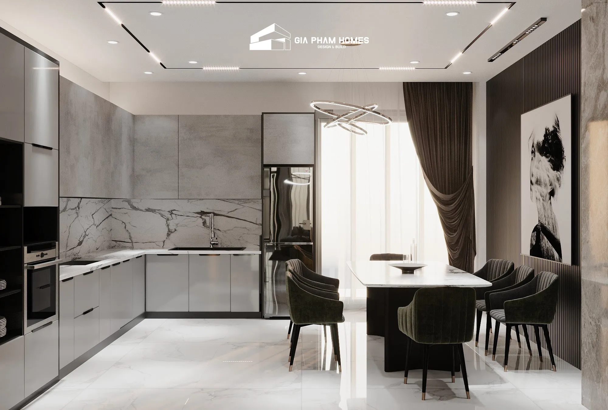 Nhà phố đôi Đại Phúc - 6 | THI CÔNG XÂY DỰNG - SẢN XUẤT, LẮP ĐẶT NỘI THẤT: NHÀ Ở, VĂN PHÒNG, KHÁCH SẠN... - GIA PHAM HOMES Design & Construction