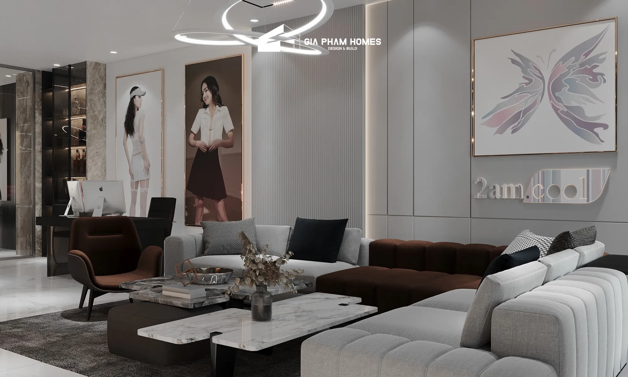Nhà phố đôi Đại Phúc - 4 | THI CÔNG XÂY DỰNG - SẢN XUẤT, LẮP ĐẶT NỘI THẤT: NHÀ Ở, VĂN PHÒNG, KHÁCH SẠN... - GIA PHAM HOMES Design & Construction