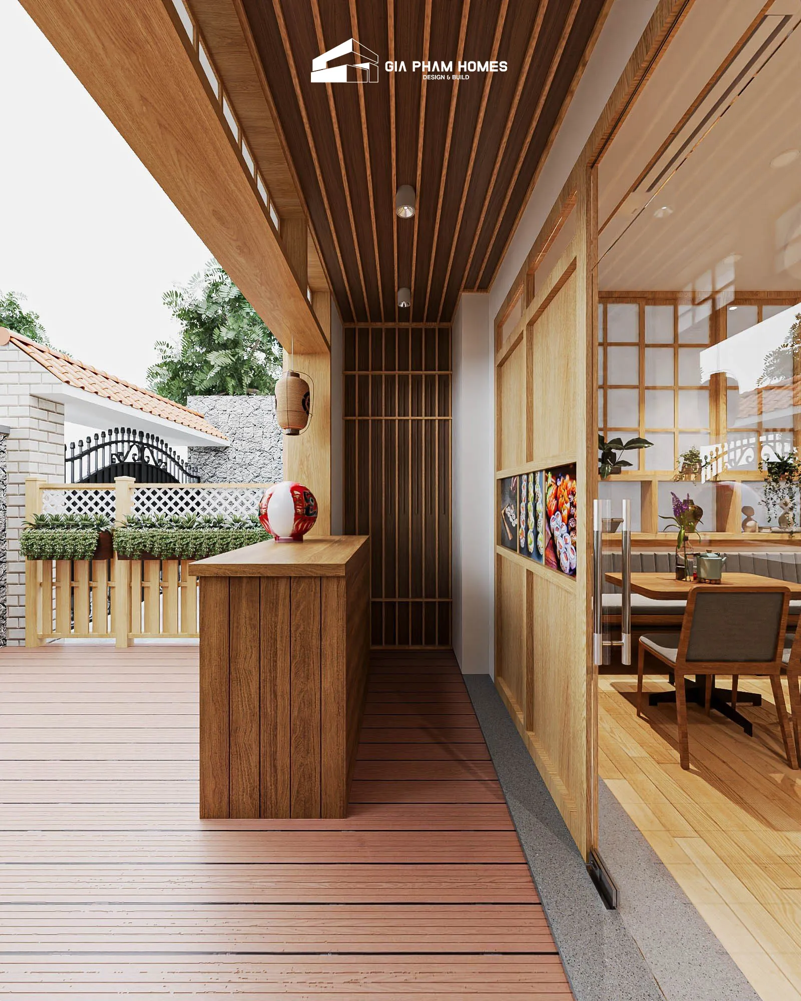 Nhà Hàng Sushi & Sasimi: Kiến Trúc & Nội Thất - 7 | THI CÔNG XÂY DỰNG - SẢN XUẤT, LẮP ĐẶT NỘI THẤT: NHÀ Ở, VĂN PHÒNG, KHÁCH SẠN... - GIA PHAM HOMES Design & Construction