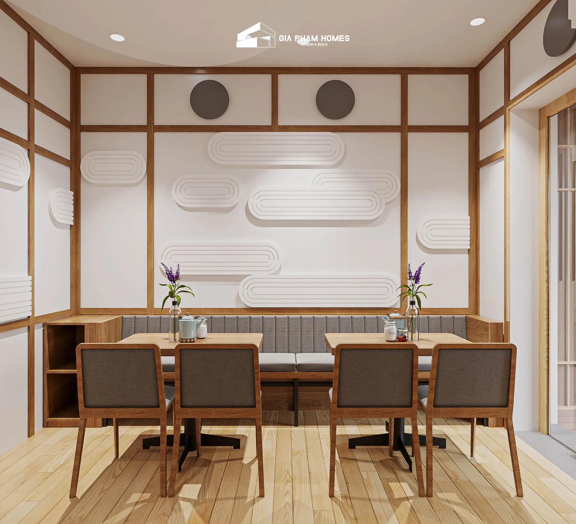 Nhà Hàng Sushi & Sasimi: Kiến Trúc & Nội Thất - 10 | THI CÔNG XÂY DỰNG - SẢN XUẤT, LẮP ĐẶT NỘI THẤT: NHÀ Ở, VĂN PHÒNG, KHÁCH SẠN... - GIA PHAM HOMES Design & Construction