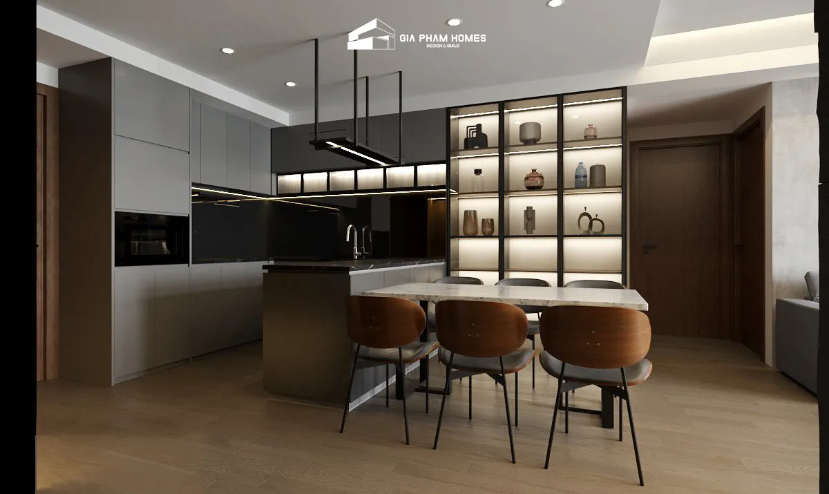 Thiết Kế Thi Công Nội Thất Chung Cư: Căn Hộ RivaPark Quận 4 - 5 | THI CÔNG XÂY DỰNG - SẢN XUẤT, LẮP ĐẶT NỘI THẤT: NHÀ Ở, VĂN PHÒNG, KHÁCH SẠN... - GIA PHAM HOMES Design & Construction