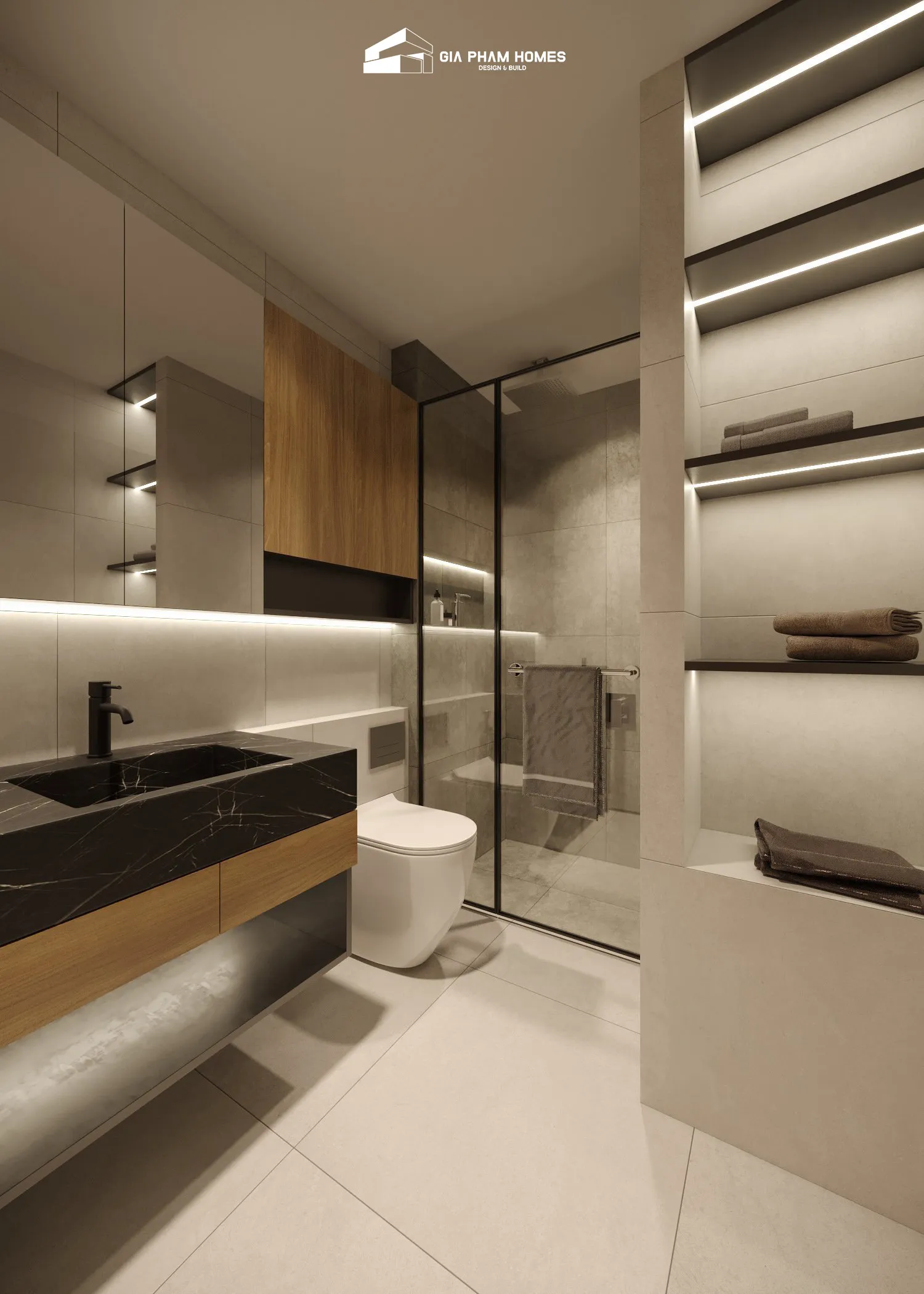 Thiết Kế Thi Công Nội Thất Chung Cư: Căn Hộ RivaPark Quận 4 - 18 | THI CÔNG XÂY DỰNG - SẢN XUẤT, LẮP ĐẶT NỘI THẤT: NHÀ Ở, VĂN PHÒNG, KHÁCH SẠN... - GIA PHAM HOMES Design & Construction