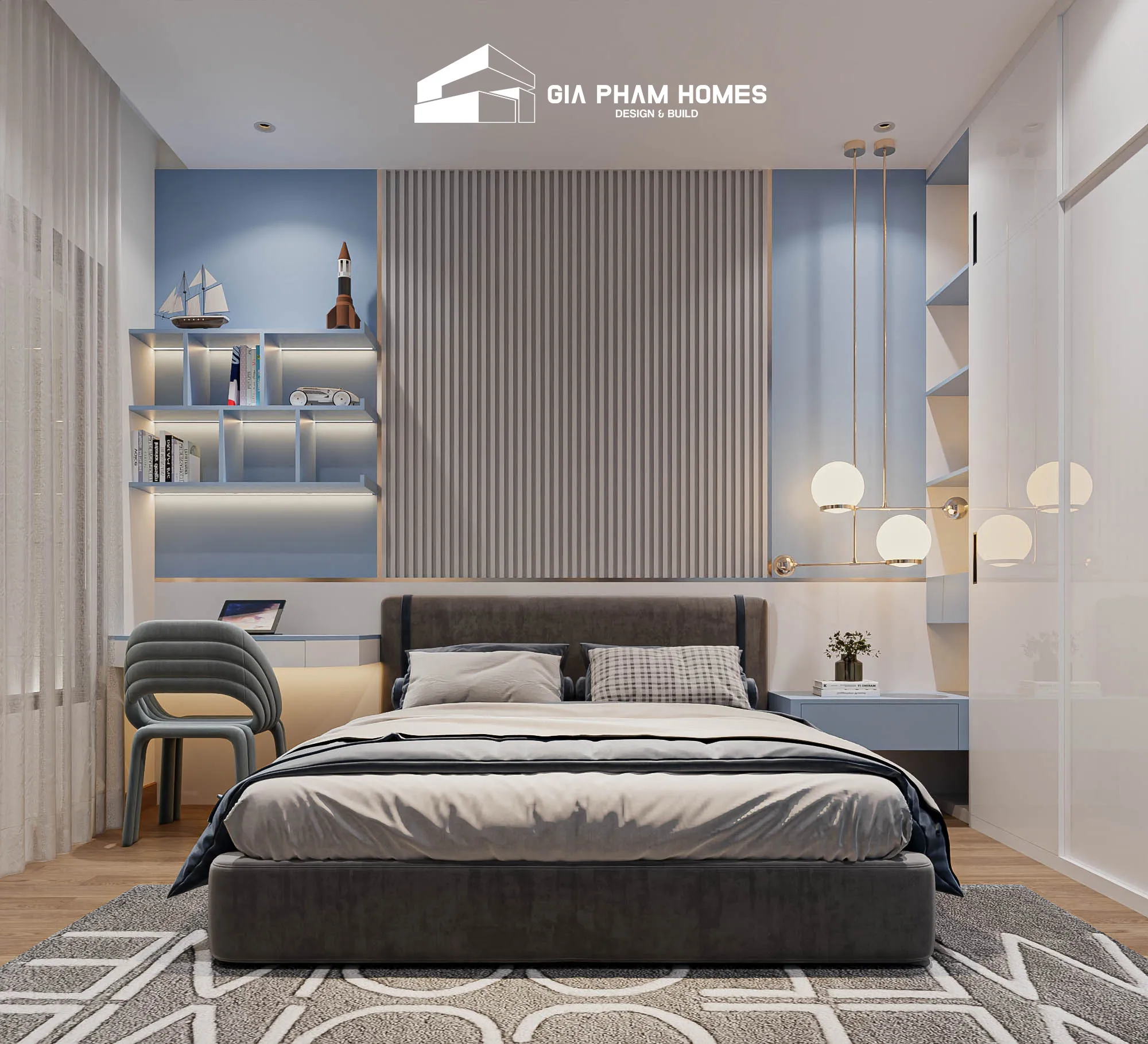 Nội Thất Nhà Phố Chị Loan - Phú Mỹ, Bà Rịa - 27 | THI CÔNG XÂY DỰNG - SẢN XUẤT, LẮP ĐẶT NỘI THẤT: NHÀ Ở, VĂN PHÒNG, KHÁCH SẠN... - GIA PHAM HOMES Design & Construction