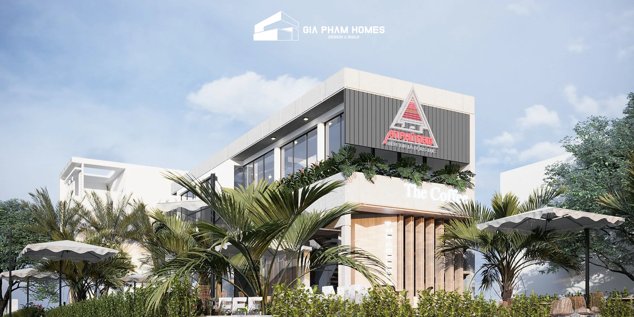 An Phú Nam - Office & Coffee Shop - 3 | THI CÔNG XÂY DỰNG - SẢN XUẤT, LẮP ĐẶT NỘI THẤT: NHÀ Ở, VĂN PHÒNG, KHÁCH SẠN... - GIA PHAM HOMES Design & Construction