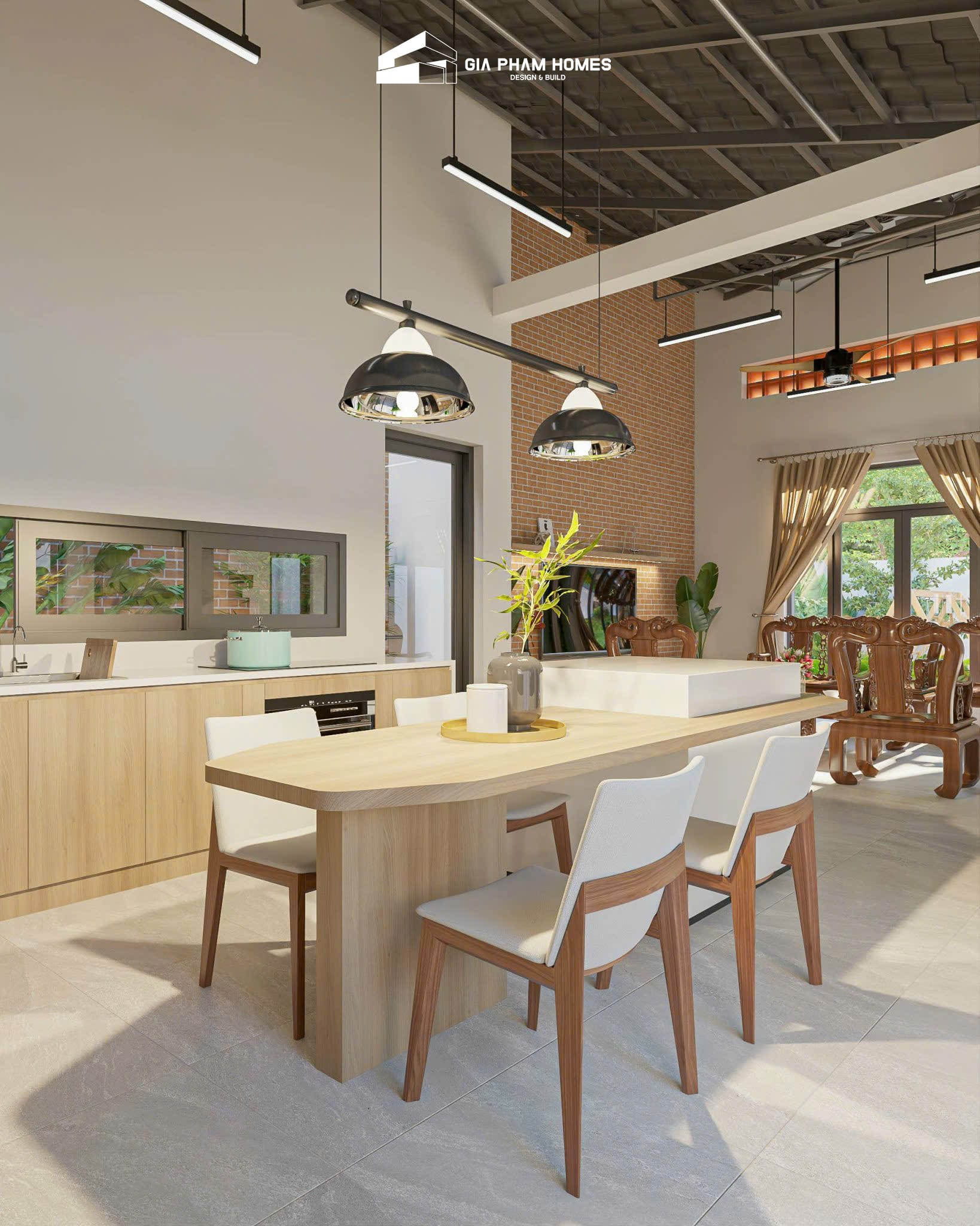 Kiến Trúc Nội Thất Nhà Cấp 4 Nông Thôn: Nhà Cô Trúc - Bình Thuận - 11 | THI CÔNG XÂY DỰNG - SẢN XUẤT, LẮP ĐẶT NỘI THẤT: NHÀ Ở, VĂN PHÒNG, KHÁCH SẠN... - GIA PHAM HOMES Design & Construction
