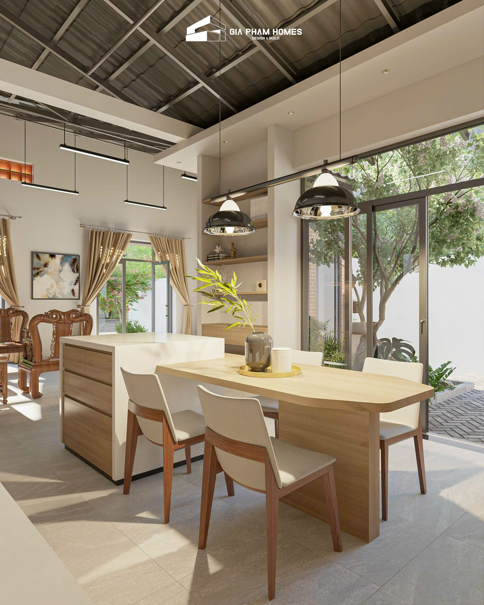 Kiến Trúc Nội Thất Nhà Cấp 4 Nông Thôn: Nhà Cô Trúc - Bình Thuận - 13 | THI CÔNG XÂY DỰNG - SẢN XUẤT, LẮP ĐẶT NỘI THẤT: NHÀ Ở, VĂN PHÒNG, KHÁCH SẠN... - GIA PHAM HOMES Design & Construction