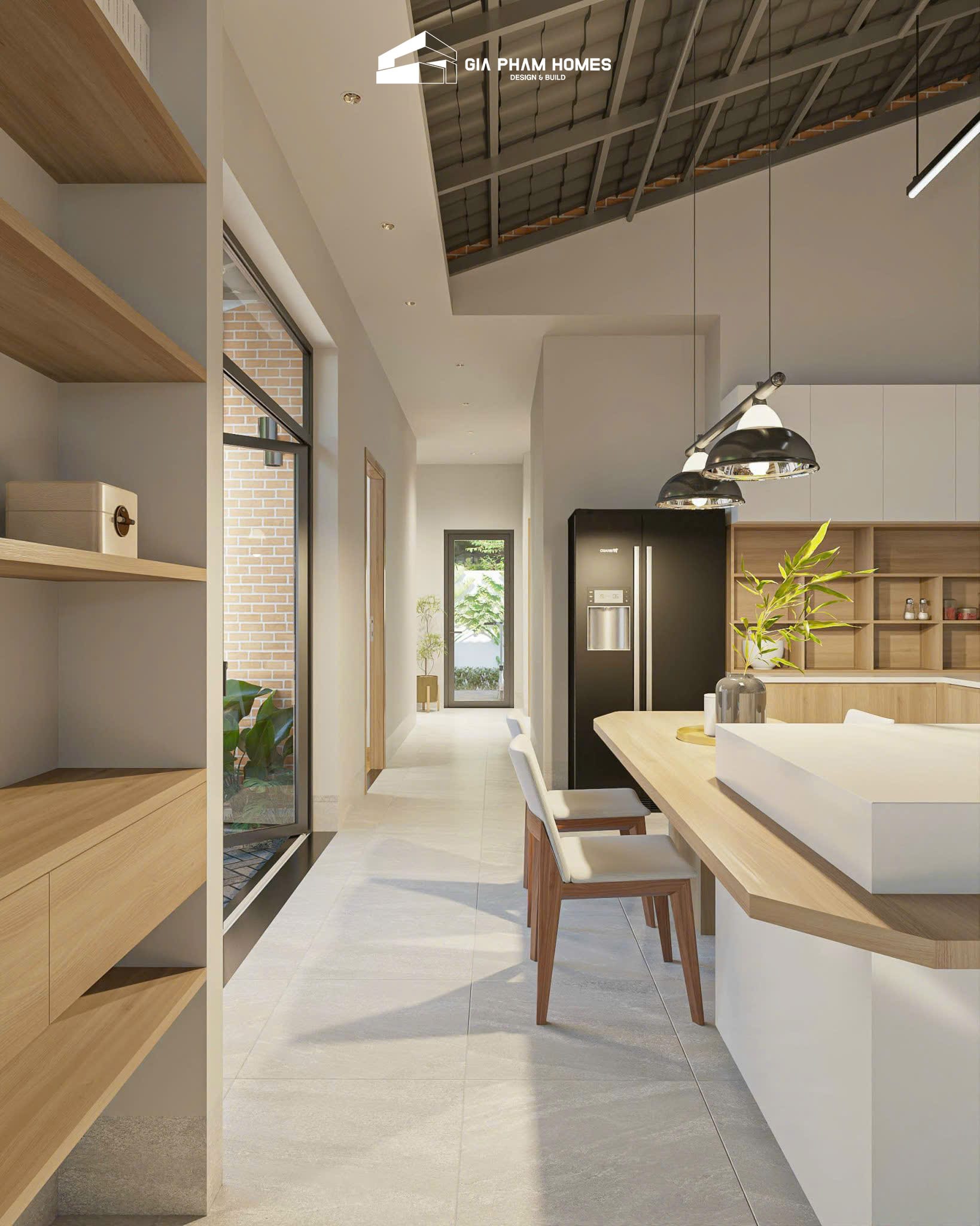 Kiến Trúc Nội Thất Nhà Cấp 4 Nông Thôn: Nhà Cô Trúc - Bình Thuận - 14 | THI CÔNG XÂY DỰNG - SẢN XUẤT, LẮP ĐẶT NỘI THẤT: NHÀ Ở, VĂN PHÒNG, KHÁCH SẠN... - GIA PHAM HOMES Design & Construction