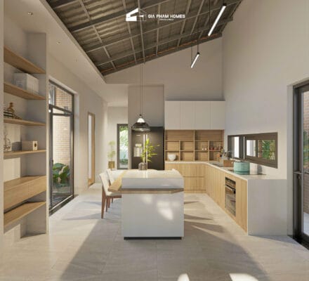 Kiến Trúc Nội Thất Nhà Cấp 4 Nông Thôn: Nhà Cô Trúc - Bình Thuận - 1 | THI CÔNG XÂY DỰNG - SẢN XUẤT, LẮP ĐẶT NỘI THẤT: NHÀ Ở, VĂN PHÒNG, KHÁCH SẠN... - GIA PHAM HOMES Design & Construction