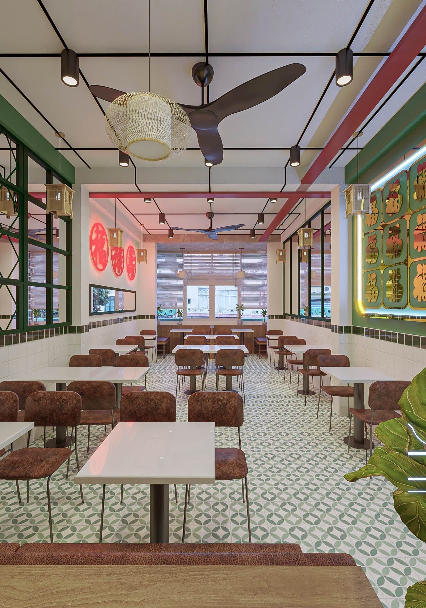 Thiết Kế Nội Thất Nhà Hàng Lãng Ký Mì Gia: Phong Cách Hong Kong Hiện Đại - 14 | THI CÔNG XÂY DỰNG - SẢN XUẤT, LẮP ĐẶT NỘI THẤT: NHÀ Ở, VĂN PHÒNG, KHÁCH SẠN... - GIA PHAM HOMES Design & Construction