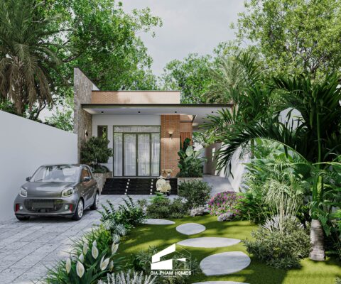 Nhà Cấp 4 Đẹp Hiện Đại - Chú Thống, Bình Thuận - 1 | THI CÔNG XÂY DỰNG - SẢN XUẤT, LẮP ĐẶT NỘI THẤT: NHÀ Ở, VĂN PHÒNG, KHÁCH SẠN... - GIA PHAM HOMES Design & Construction
