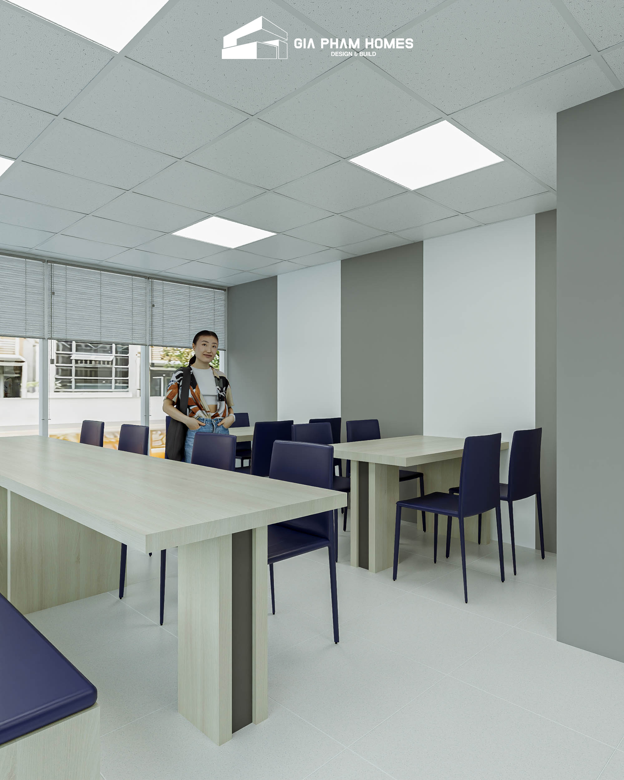 Thiết Kế Kiến Trúc - Nội Thất: Trường Cao Đẳng Bách Khoa Bách Việt - 45 | THI CÔNG XÂY DỰNG - SẢN XUẤT, LẮP ĐẶT NỘI THẤT: NHÀ Ở, VĂN PHÒNG, KHÁCH SẠN... - GIA PHAM HOMES Design & Construction