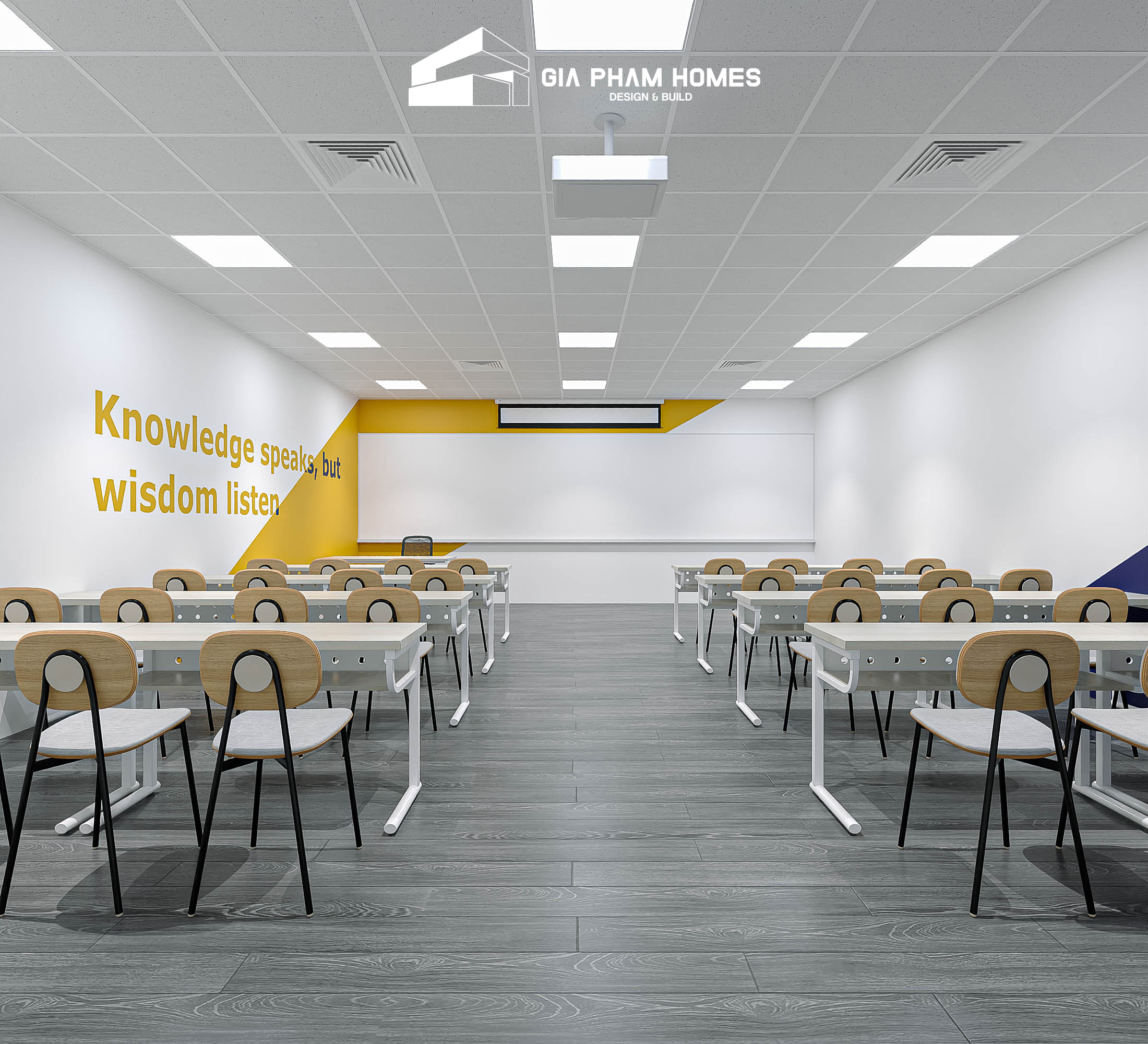 Thiết Kế Kiến Trúc - Nội Thất: Trường Cao Đẳng Bách Khoa Bách Việt - 50 | THI CÔNG XÂY DỰNG - SẢN XUẤT, LẮP ĐẶT NỘI THẤT: NHÀ Ở, VĂN PHÒNG, KHÁCH SẠN... - GIA PHAM HOMES Design & Construction