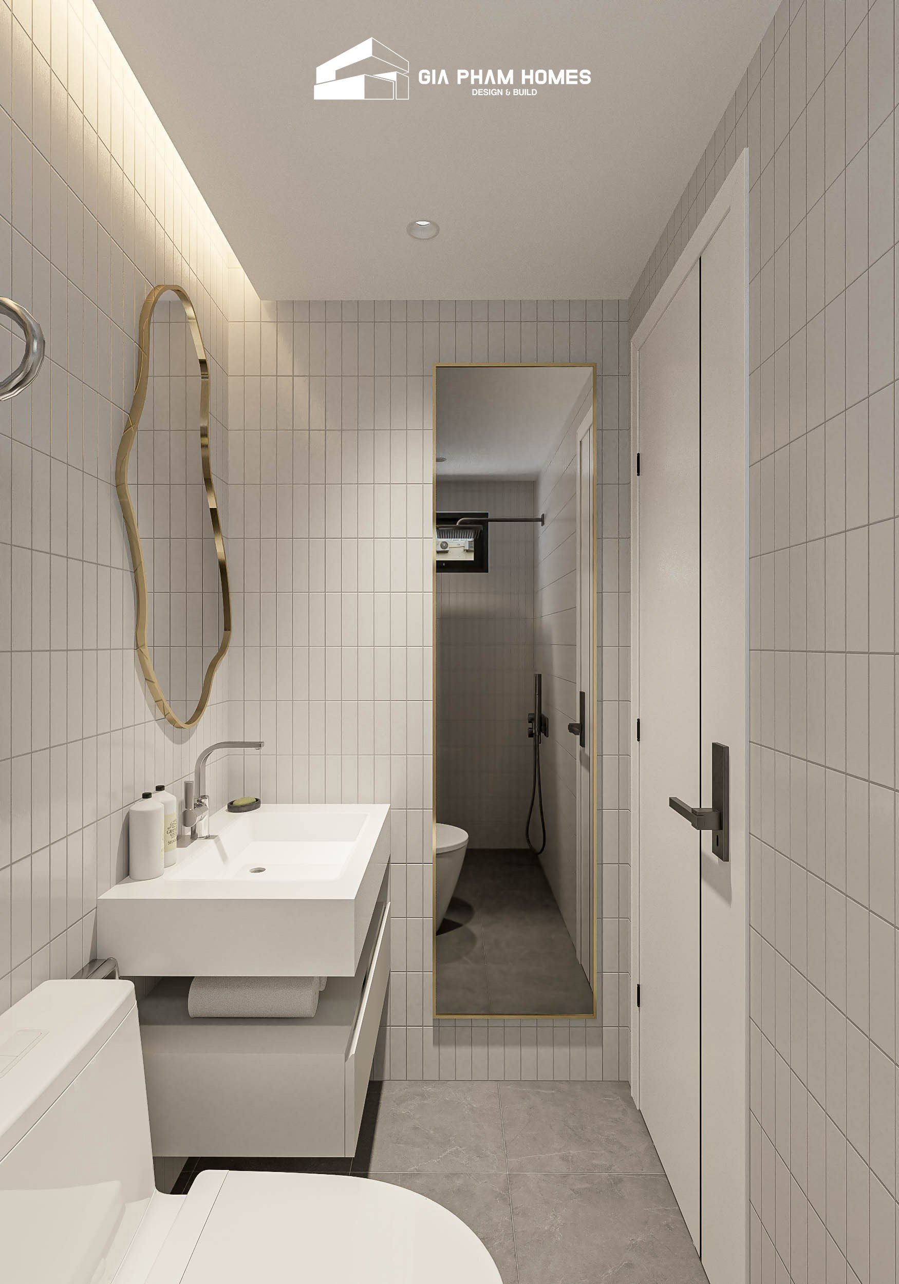 Thiết Kế Chung Cư Mini 2 Phòng Ngủ - 30,8m2 - 64 | THI CÔNG XÂY DỰNG - SẢN XUẤT, LẮP ĐẶT NỘI THẤT: NHÀ Ở, VĂN PHÒNG, KHÁCH SẠN... - GIA PHAM HOMES Design & Construction