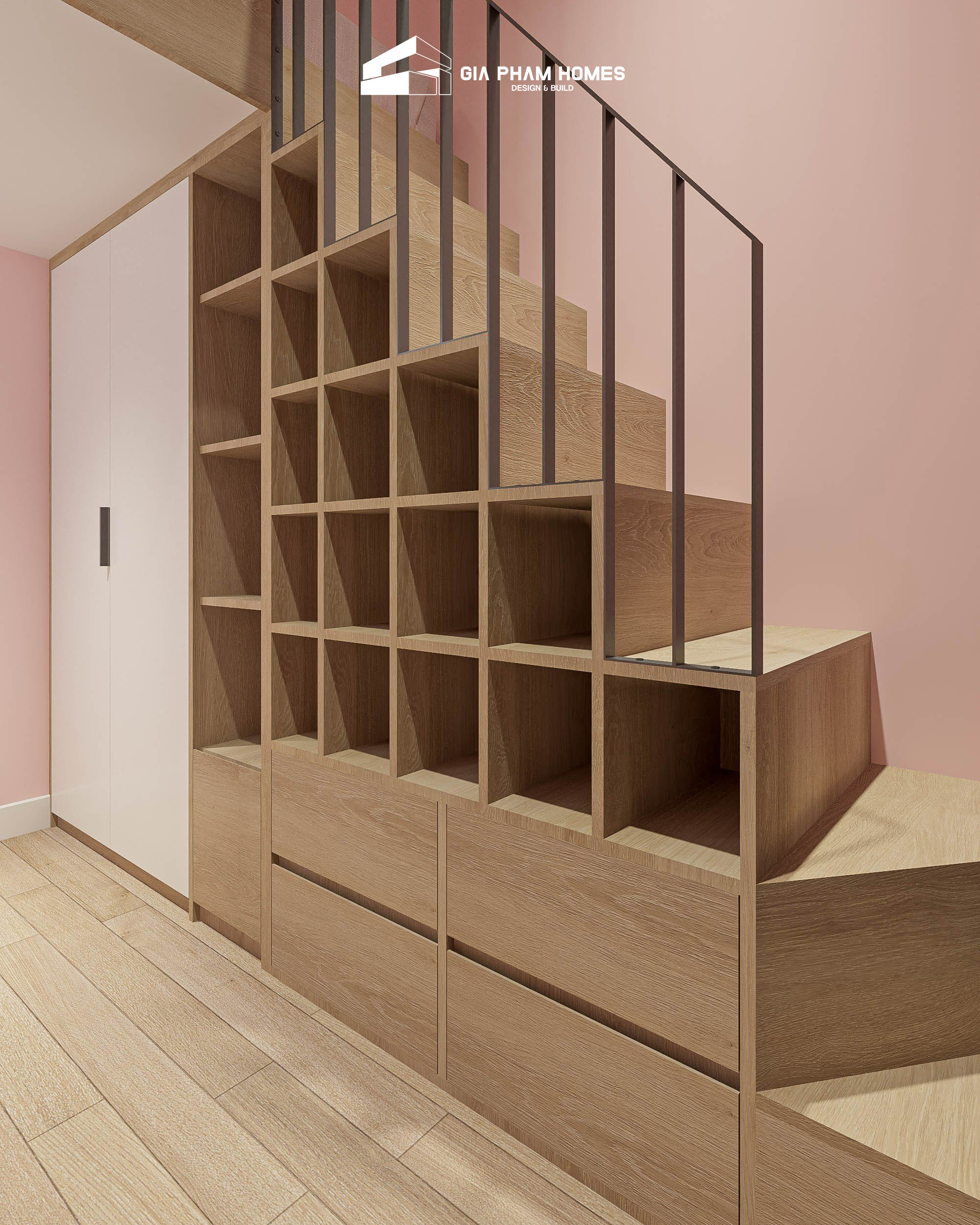 Thiết Kế Chung Cư Mini 2 Phòng Ngủ - 30,8m2 - 59 | THI CÔNG XÂY DỰNG - SẢN XUẤT, LẮP ĐẶT NỘI THẤT: NHÀ Ở, VĂN PHÒNG, KHÁCH SẠN... - GIA PHAM HOMES Design & Construction