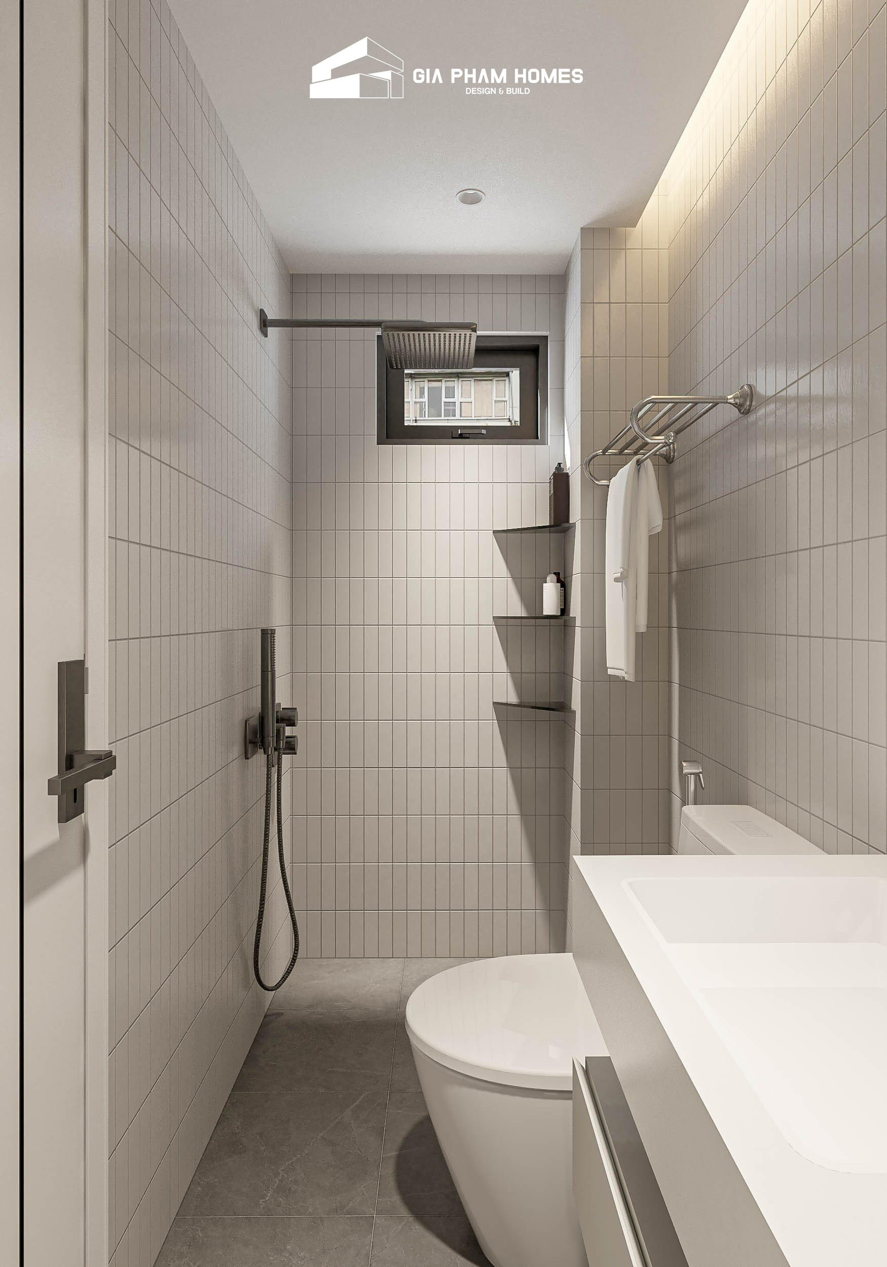 Thiết Kế Chung Cư Mini 2 Phòng Ngủ - 30,8m2 - 63 | THI CÔNG XÂY DỰNG - SẢN XUẤT, LẮP ĐẶT NỘI THẤT: NHÀ Ở, VĂN PHÒNG, KHÁCH SẠN... - GIA PHAM HOMES Design & Construction