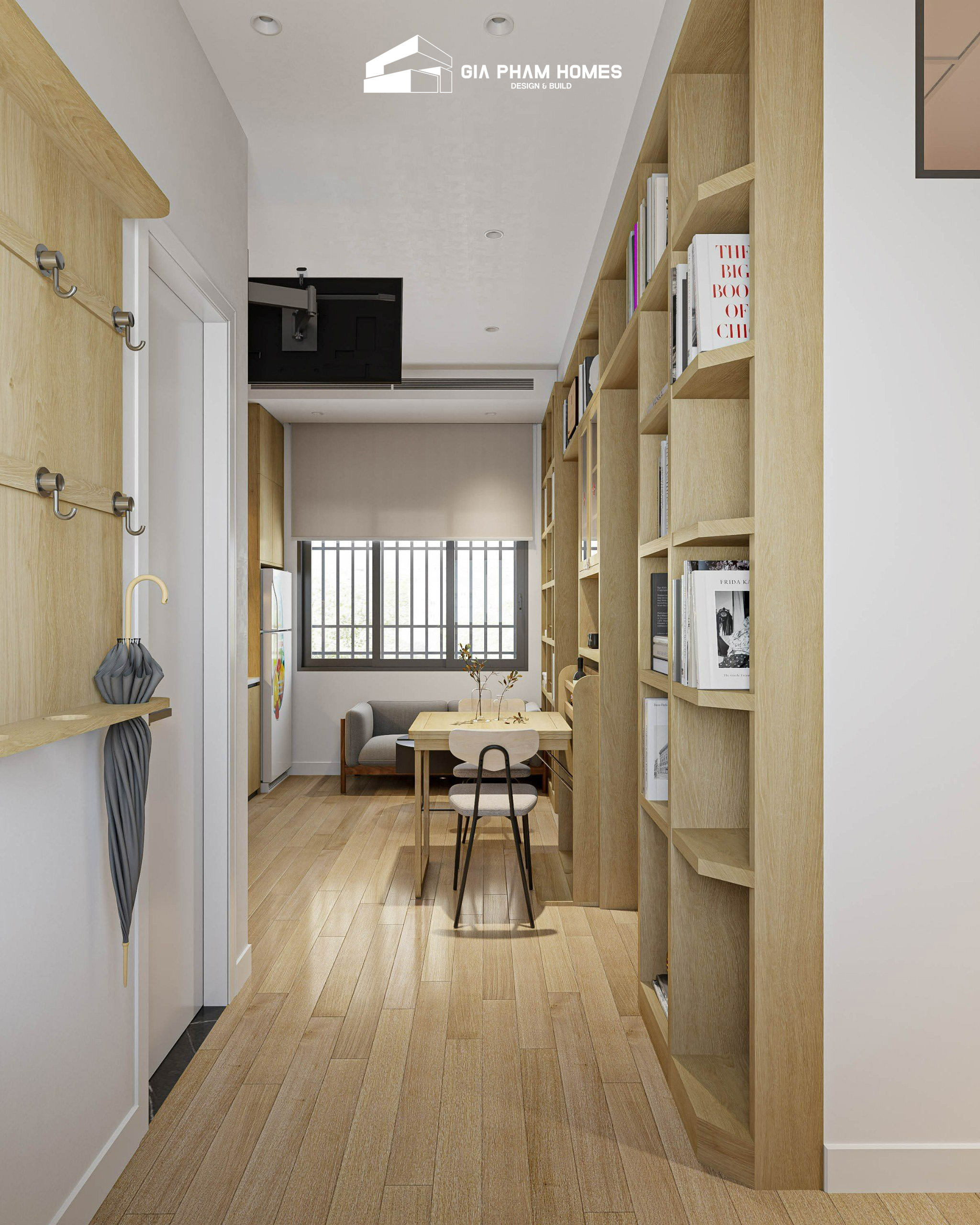 Thiết Kế Chung Cư Mini 2 Phòng Ngủ - 30,8m2 - 50 | THI CÔNG XÂY DỰNG - SẢN XUẤT, LẮP ĐẶT NỘI THẤT: NHÀ Ở, VĂN PHÒNG, KHÁCH SẠN... - GIA PHAM HOMES Design & Construction