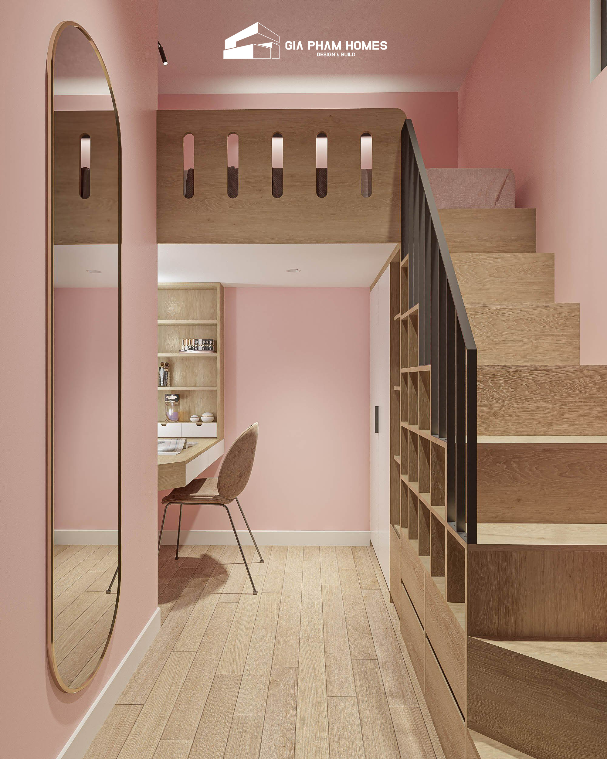 Thiết Kế Chung Cư Mini 2 Phòng Ngủ - 30,8m2 - 62 | THI CÔNG XÂY DỰNG - SẢN XUẤT, LẮP ĐẶT NỘI THẤT: NHÀ Ở, VĂN PHÒNG, KHÁCH SẠN... - GIA PHAM HOMES Design & Construction