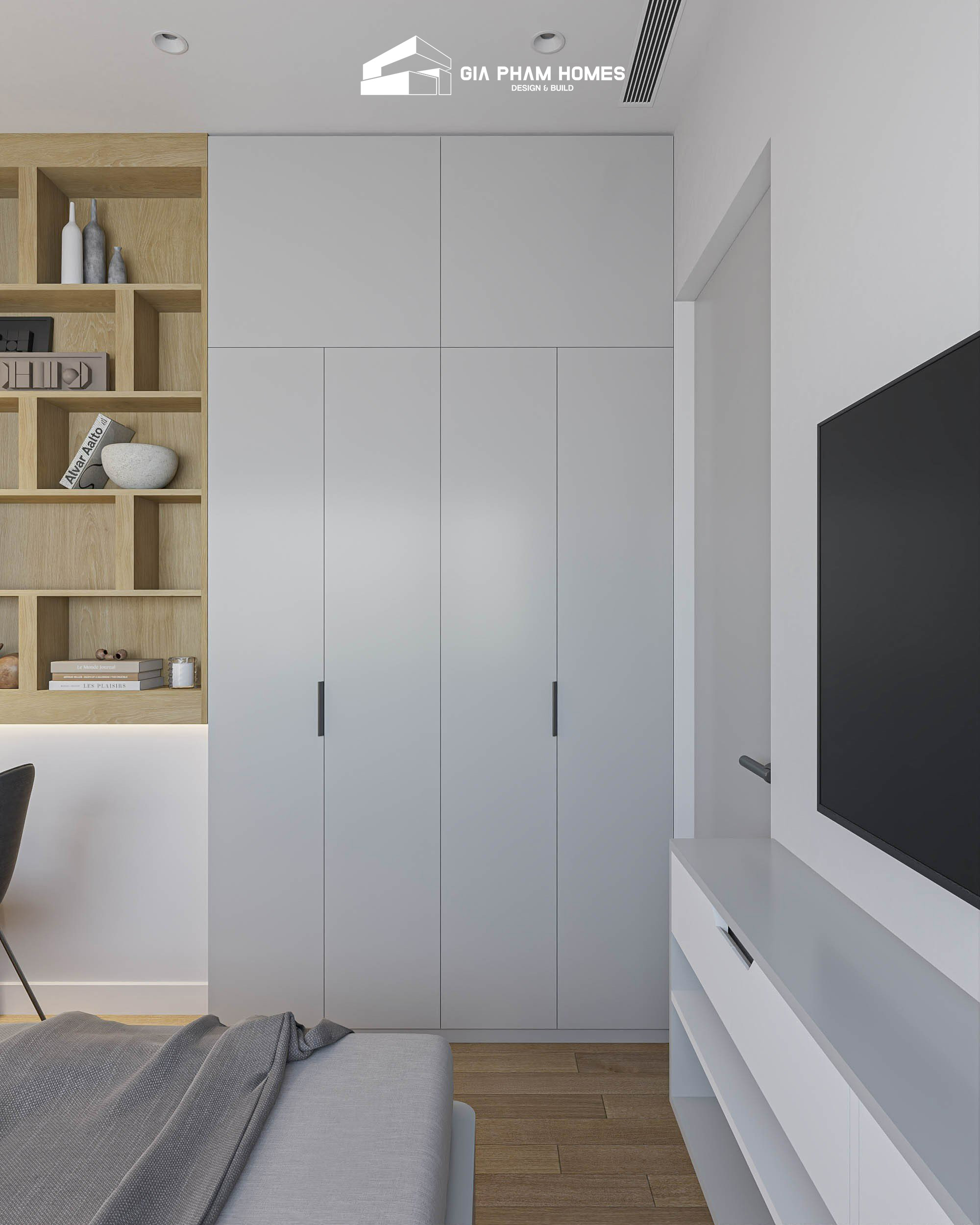 Thiết Kế Chung Cư Mini 2 Phòng Ngủ - 30,8m2 - 54 | THI CÔNG XÂY DỰNG - SẢN XUẤT, LẮP ĐẶT NỘI THẤT: NHÀ Ở, VĂN PHÒNG, KHÁCH SẠN... - GIA PHAM HOMES Design & Construction