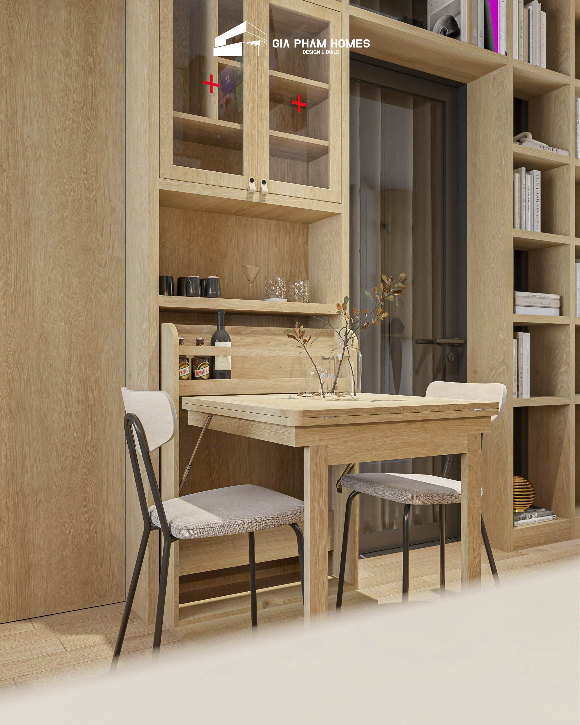 Thiết Kế Chung Cư Mini 2 Phòng Ngủ - 30,8m2 - 52 | THI CÔNG XÂY DỰNG - SẢN XUẤT, LẮP ĐẶT NỘI THẤT: NHÀ Ở, VĂN PHÒNG, KHÁCH SẠN... - GIA PHAM HOMES Design & Construction