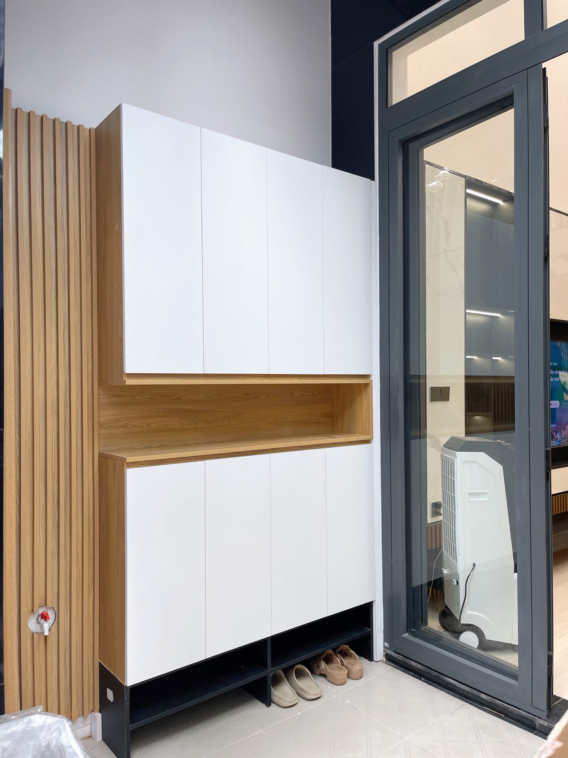 tủ giày gỗ công nghiệp