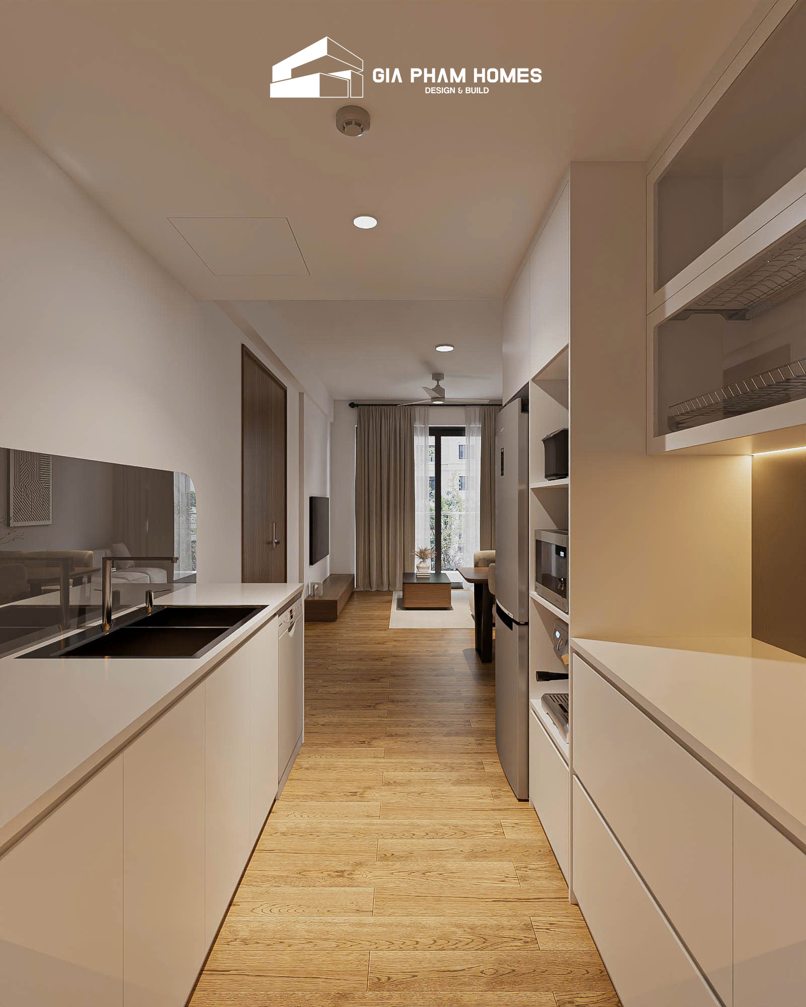 Thực Tế Thi Công Nội Thất Căn Hộ Vinhomes Grand Park - 2 | THI CÔNG XÂY DỰNG - SẢN XUẤT, LẮP ĐẶT NỘI THẤT: NHÀ Ở, VĂN PHÒNG, KHÁCH SẠN... - GIA PHAM HOMES Design & Construction