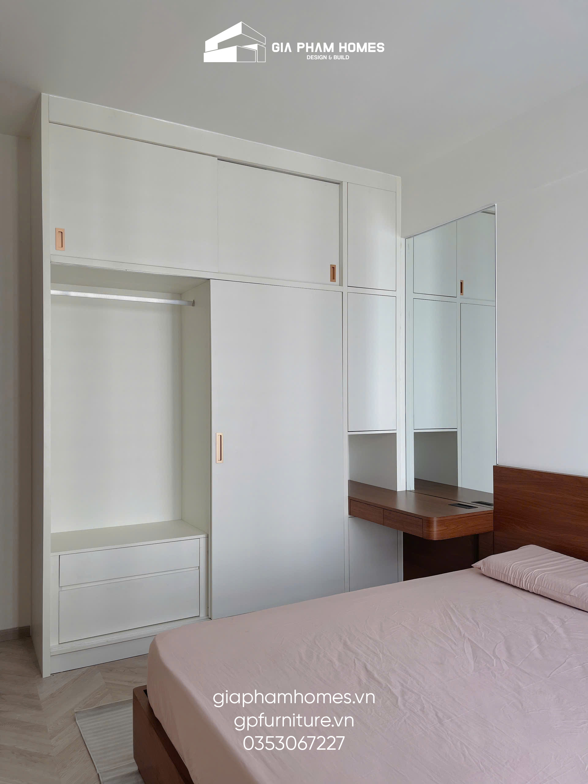 Thực Tế Thi Công Nội Thất Căn Hộ Vinhomes Grand Park - 15 | THI CÔNG XÂY DỰNG - SẢN XUẤT, LẮP ĐẶT NỘI THẤT: NHÀ Ở, VĂN PHÒNG, KHÁCH SẠN... - GIA PHAM HOMES Design & Construction