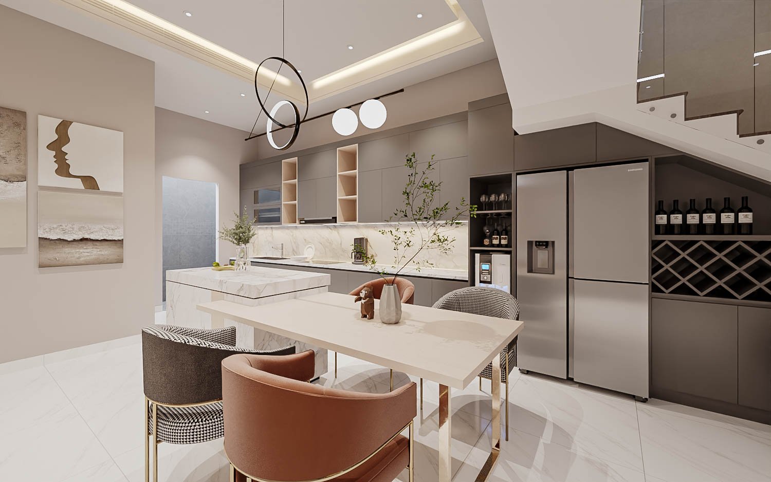 Nội Thất Shophouse Thắm Ruby – Thiết Kế Shop Và Nhà Ở Kết Hợp Sang Trọng - 8 | THI CÔNG XÂY DỰNG - SẢN XUẤT, LẮP ĐẶT NỘI THẤT: NHÀ Ở, VĂN PHÒNG, KHÁCH SẠN... - GIA PHAM HOMES Design & Construction