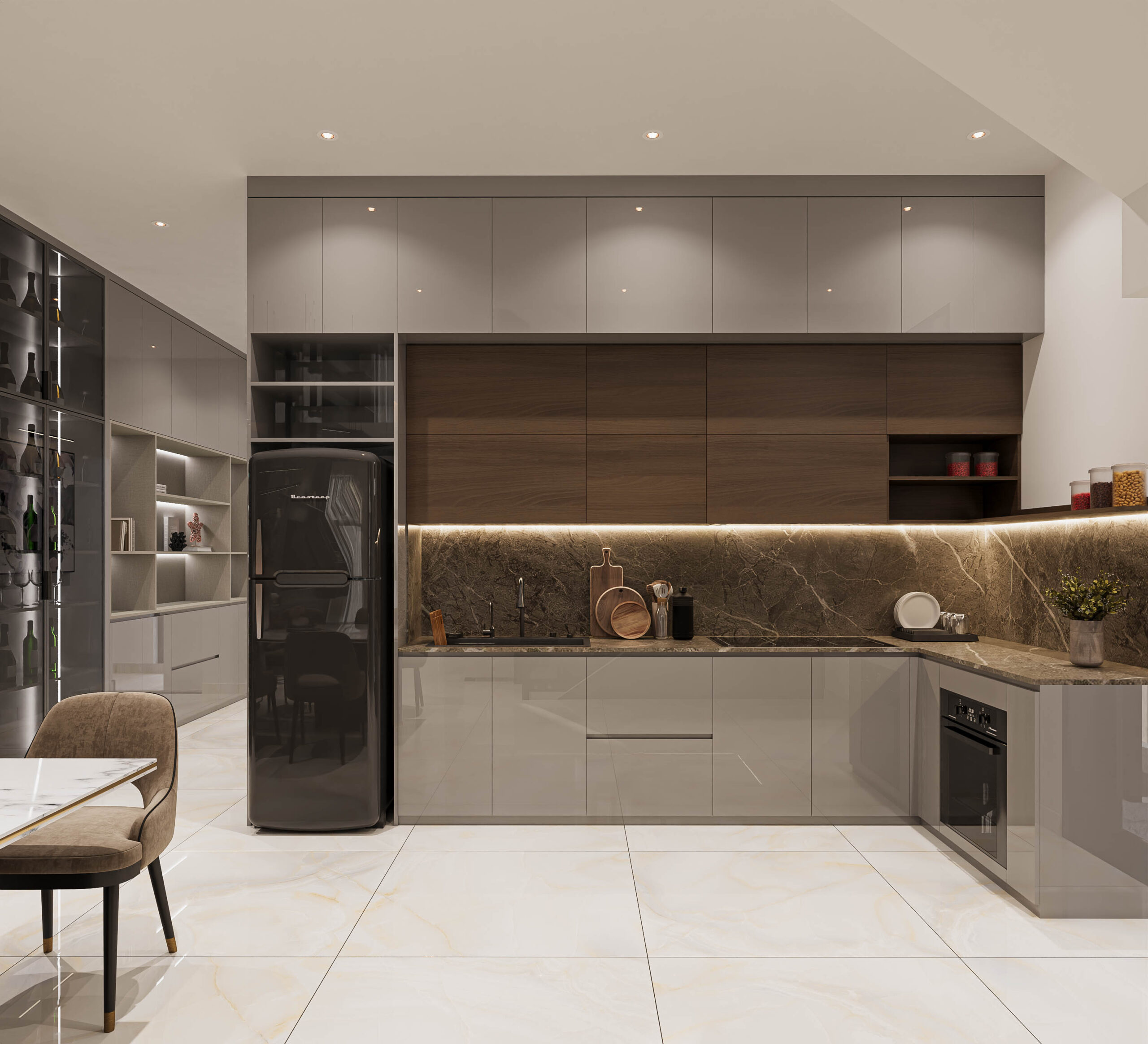 Nhà Phố 2 Tầng Chị Vy - Quảng Ngãi | Thiết Kế Kiến Trúc & Nội Thất Hiện Đại - 4 | THI CÔNG XÂY DỰNG - SẢN XUẤT, LẮP ĐẶT NỘI THẤT: NHÀ Ở, VĂN PHÒNG, KHÁCH SẠN... - GIA PHAM HOMES Design & Construction