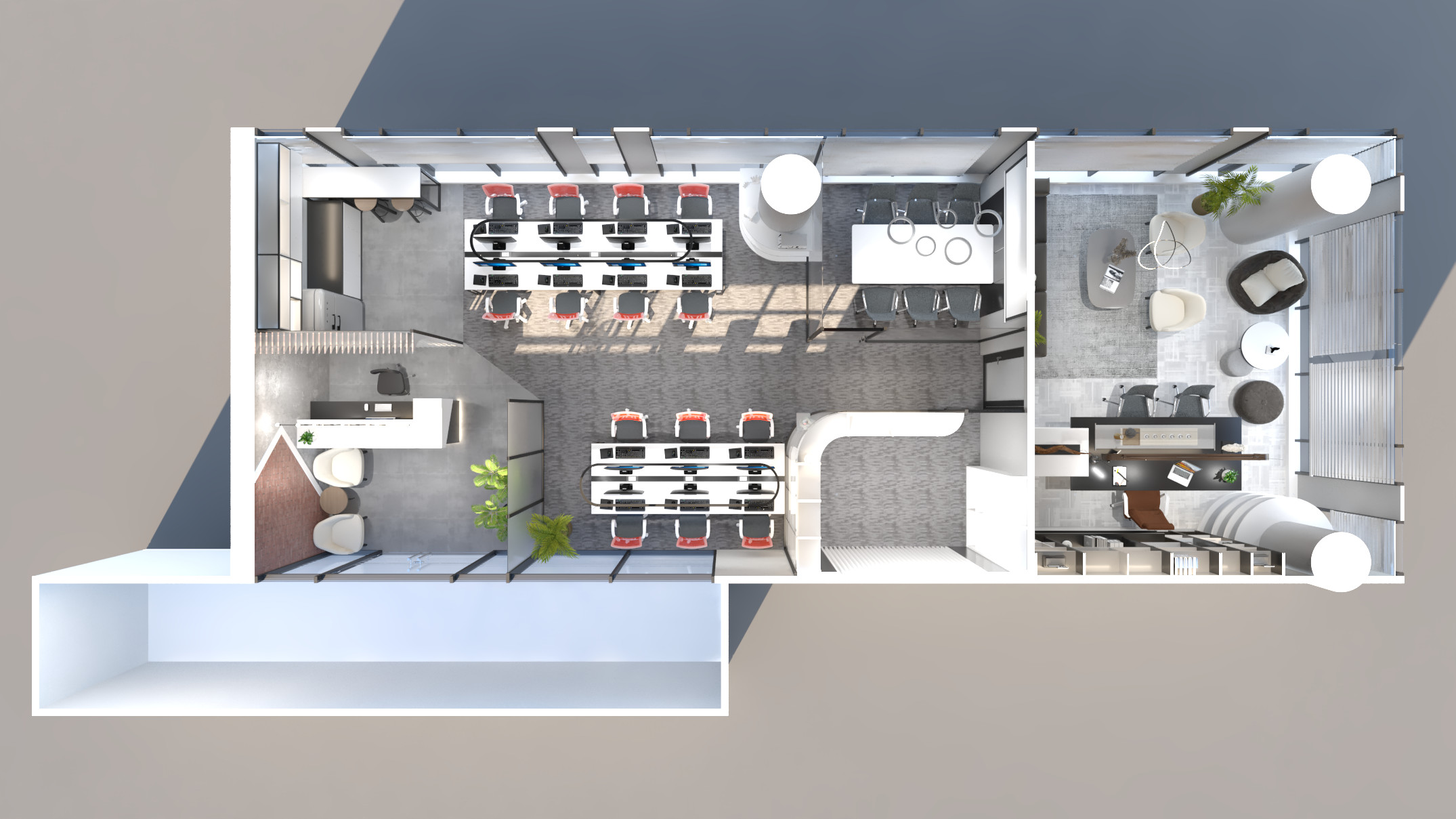 Thiết Kế Văn Phòng Modern Industrial – Khi Không Gian Là Một Phần Của Hiệu Suất